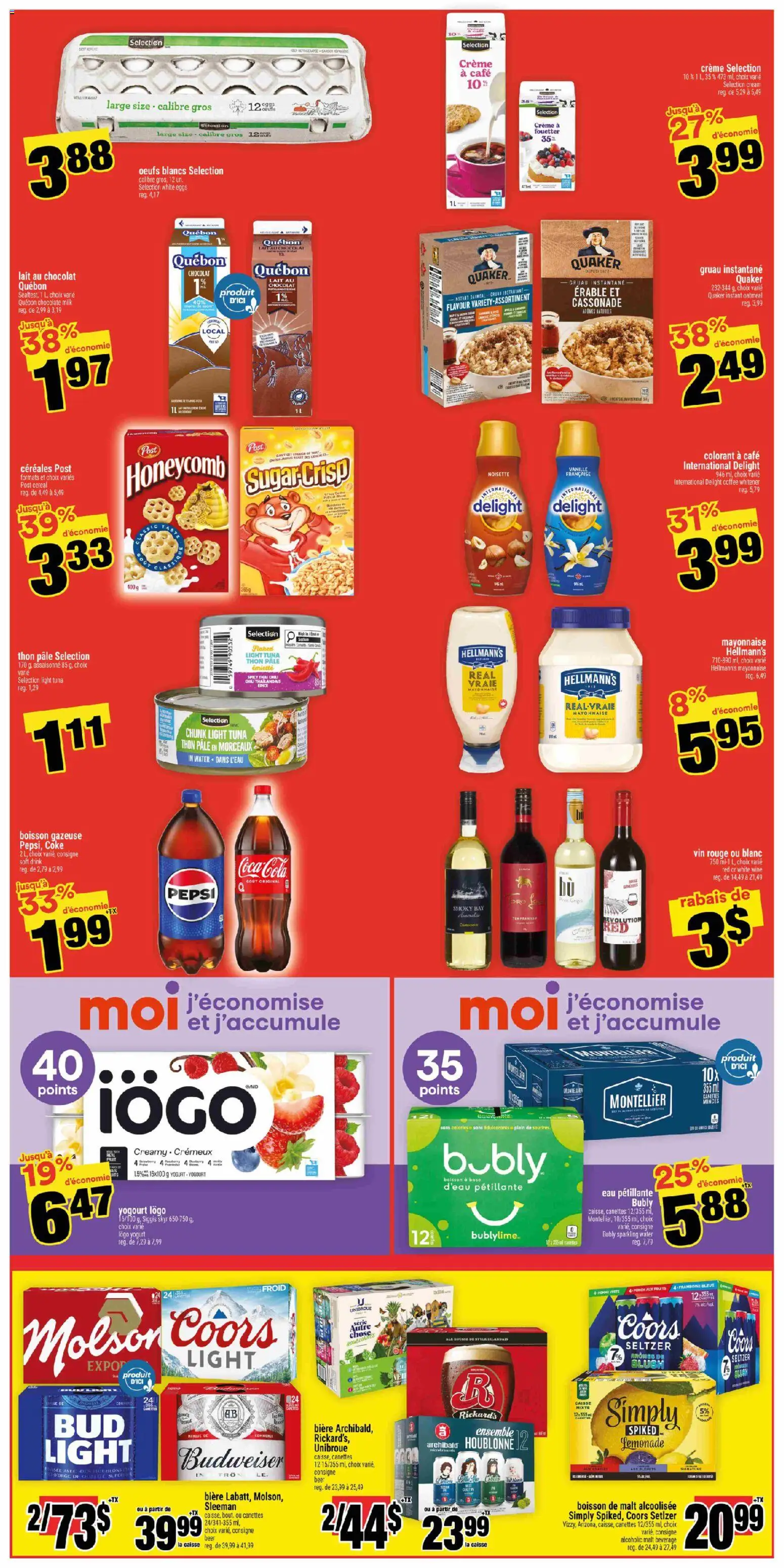 Super C flyer valid from 28.05.2026 | Page: 3 | Products: Cream, Yogurt, Chocolate, Wine