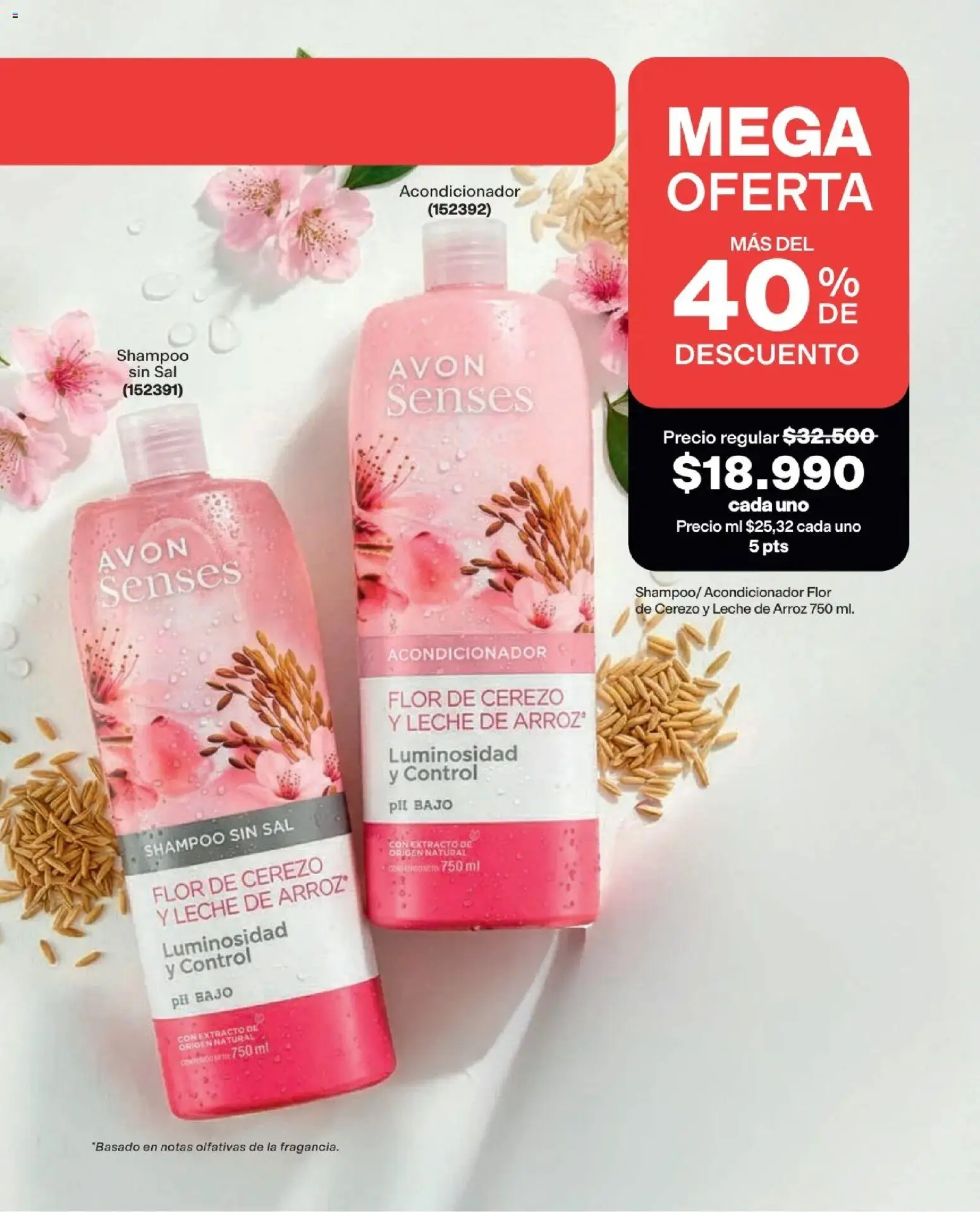 Avon revista - valida desde el 29/07/2026 | Página: 226 | Productos: Sal, Shampoo, Acondicionador, Leche