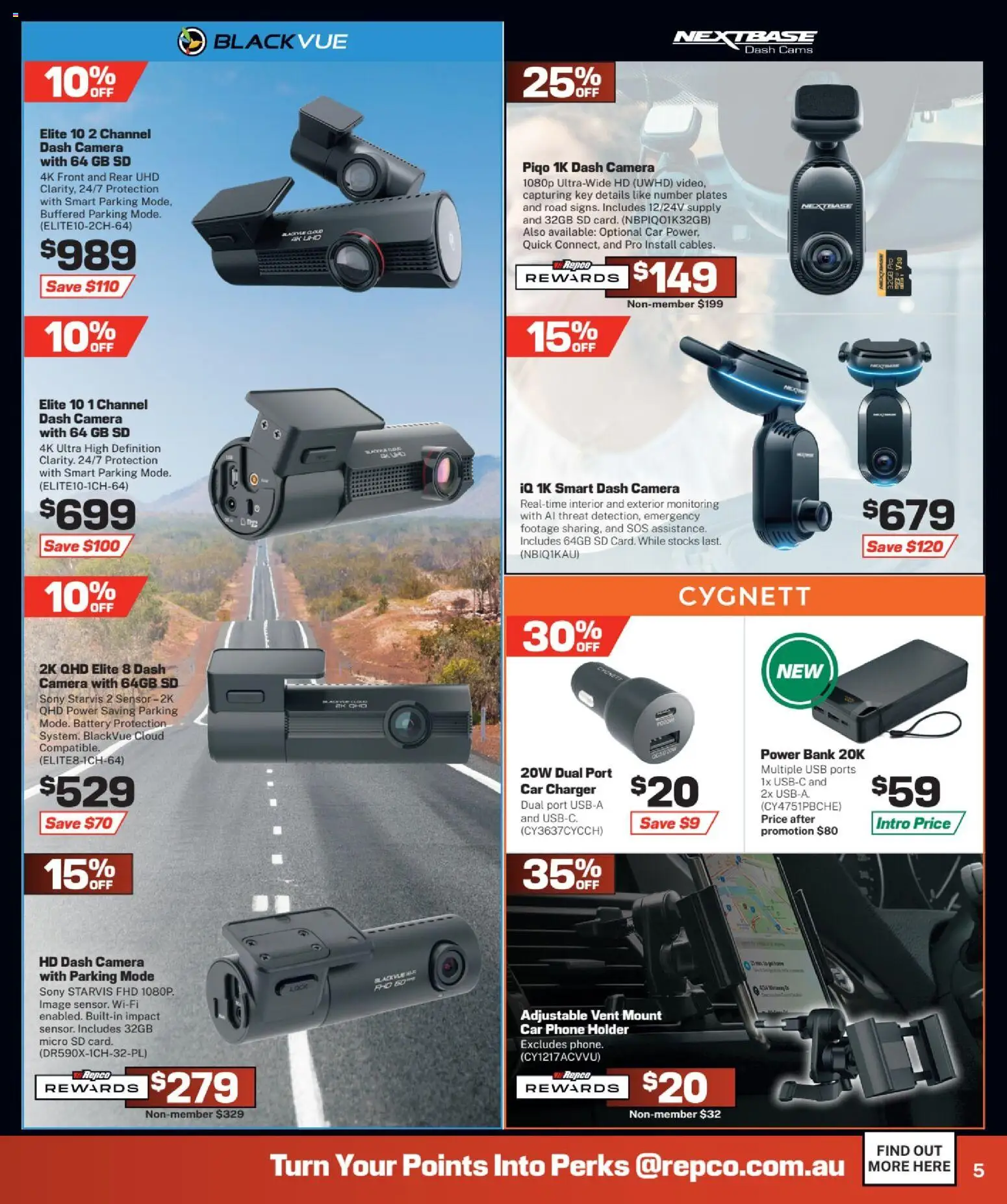 Repco catalogue - valid from 23/07/2026 | Page: 5 | Products: Battery, Phone, Camera, Usb