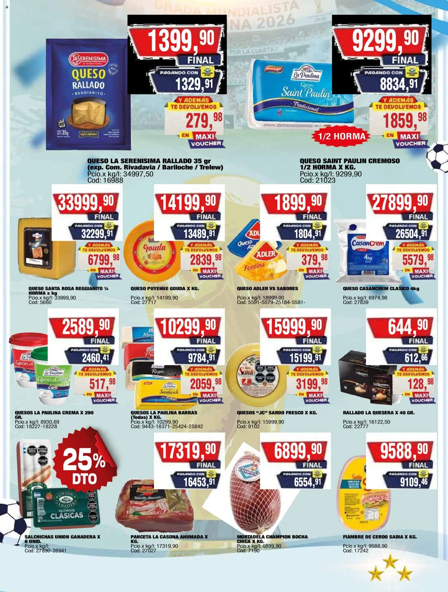 Maxiconsumo ofertas │ válido desde el 20/07/2026 | Página: 19 | Productos: Panceta, Sal, Queso, Té