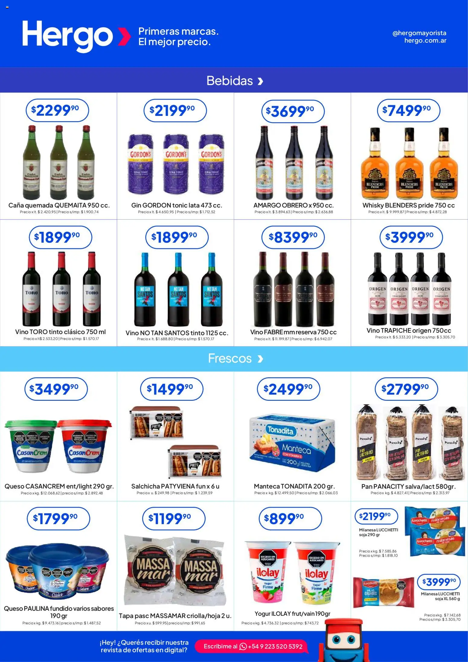 Hergo catálogo │ válido desde el 06.05.2026 | Página: 3 | Productos: Whisky, Gin, Salchicha, Yogur