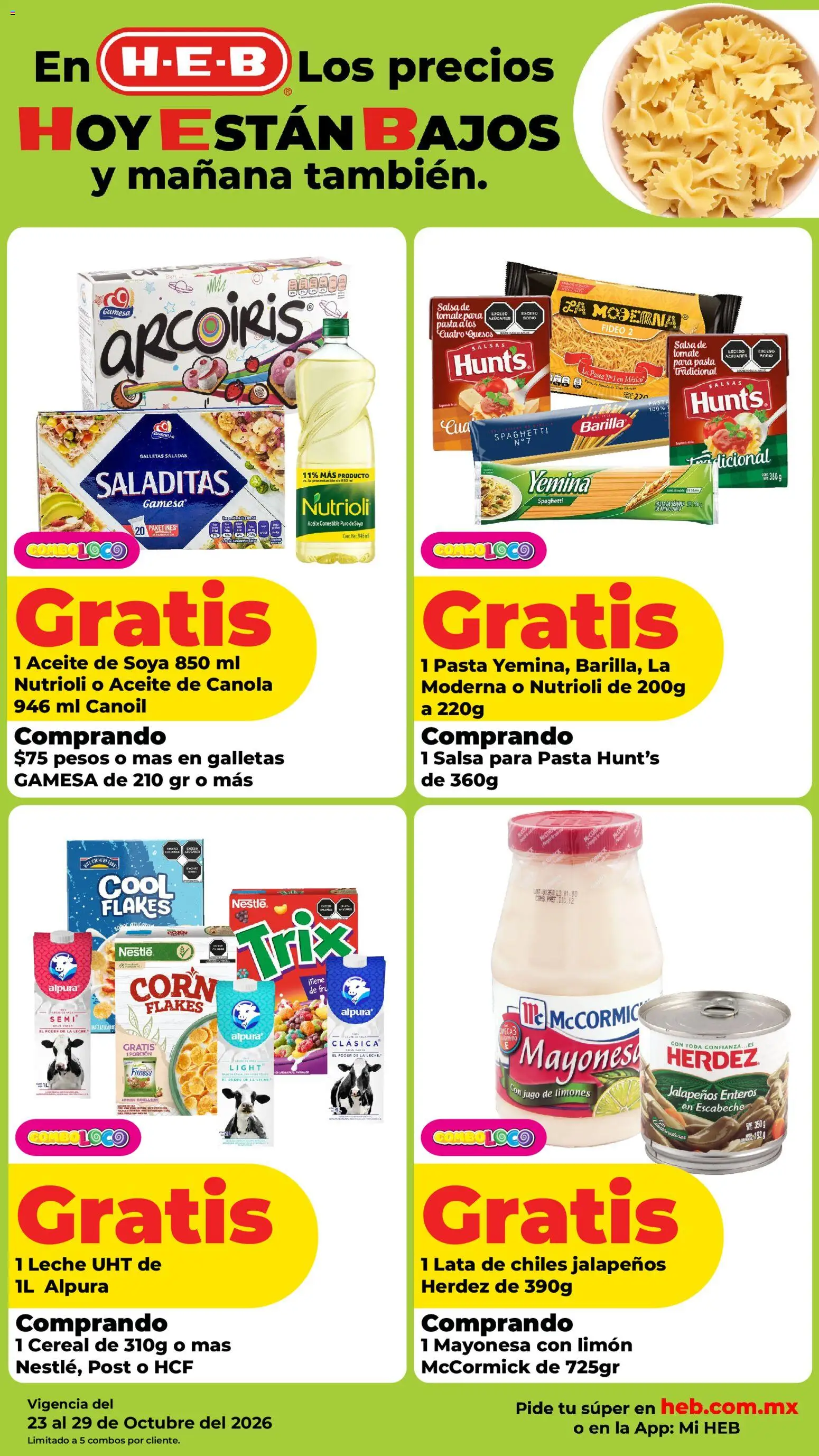 Nuevas ofertas de H-E-B válidas en toda la República Mexicana desde el 23/10/2026. ¡Encuentra las mejores ofertas en H-E-B folleto! | Página: 7