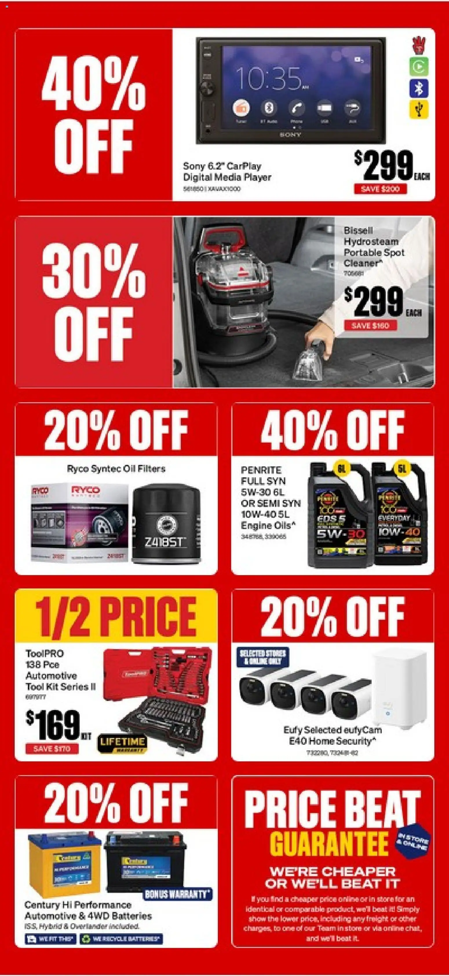 Supercheap Auto catalogue - valid from 10.06.2026 | Page: 2 | Products: Oil, Batteries, Player, Portable