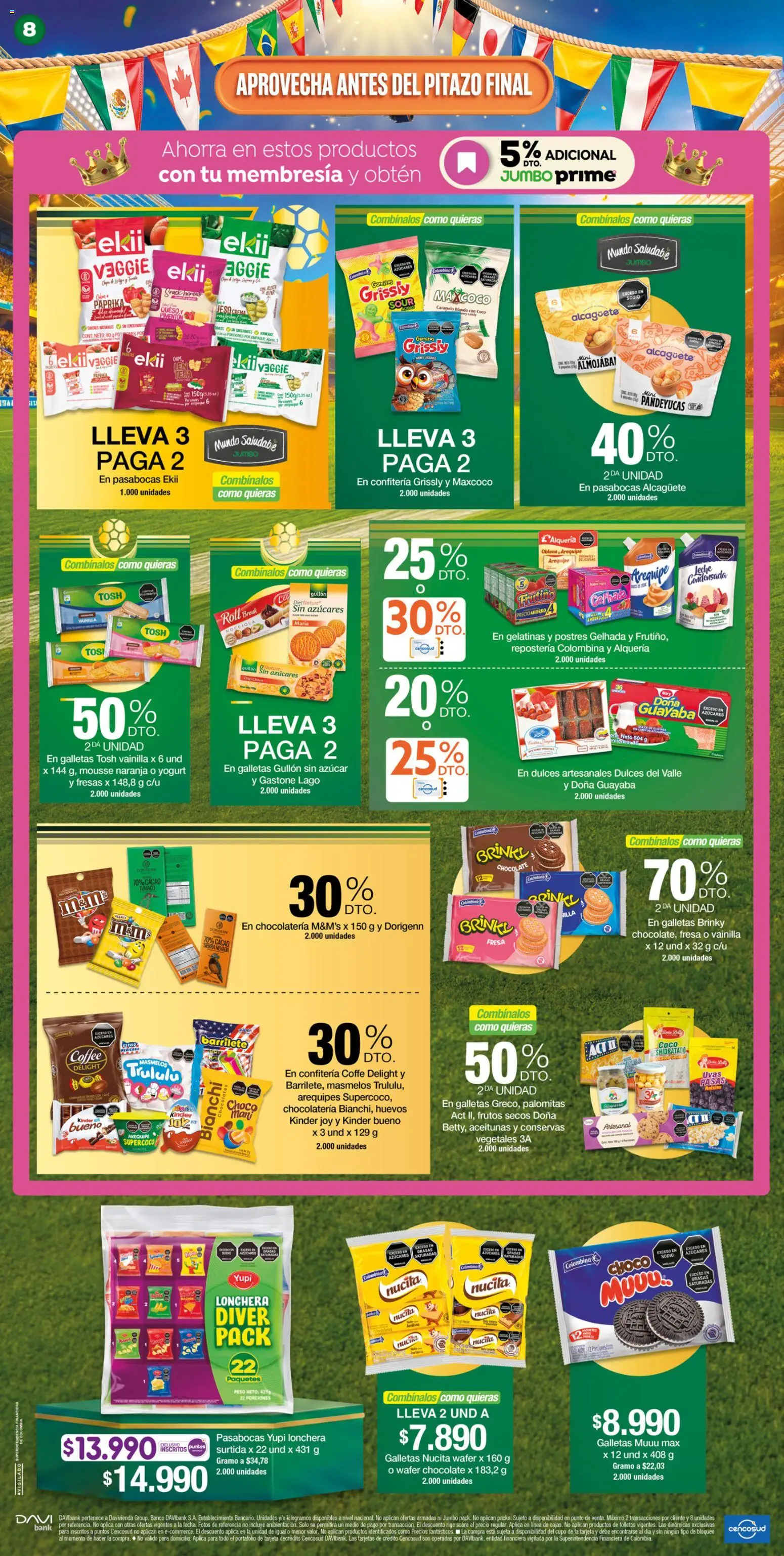 Jumbo revista - valida desde el 25/06/2026 | Página: 8 | Productos: Leche condensada, Vainilla, Mousse, Chocolate