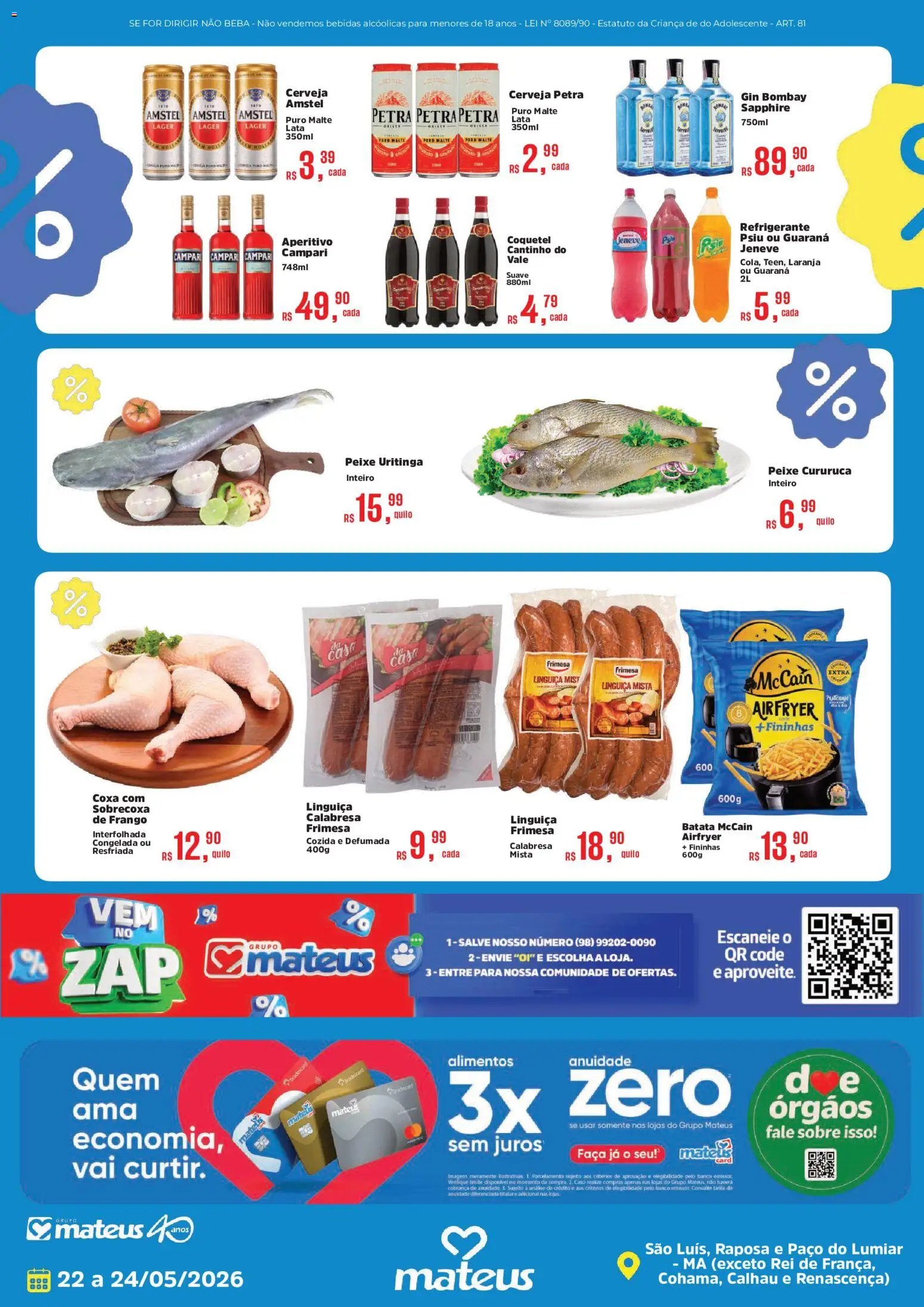 Mateus Folheto - válido de 22.05.2026 | Página: 2 | Produtos: Guaraná, Refrigerante, Campari, Frango