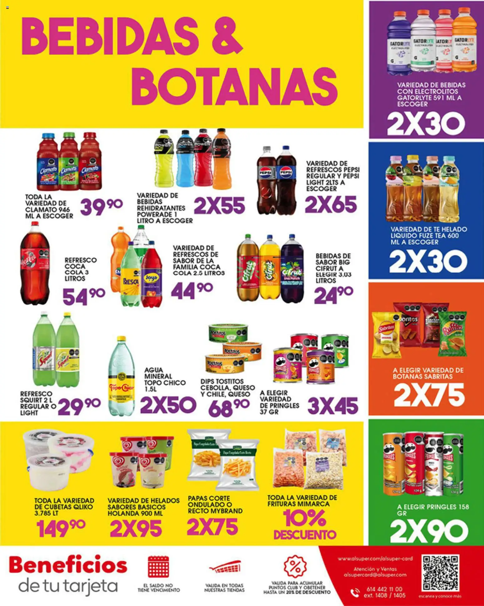 Nuevas ofertas de Alsuper válidas en toda la República Mexicana desde el 05.06.2026. ¡Encuentra las mejores ofertas en Alsuper folleto! | Página: 7 | Productos: Refresco, Queso, Helado, Té