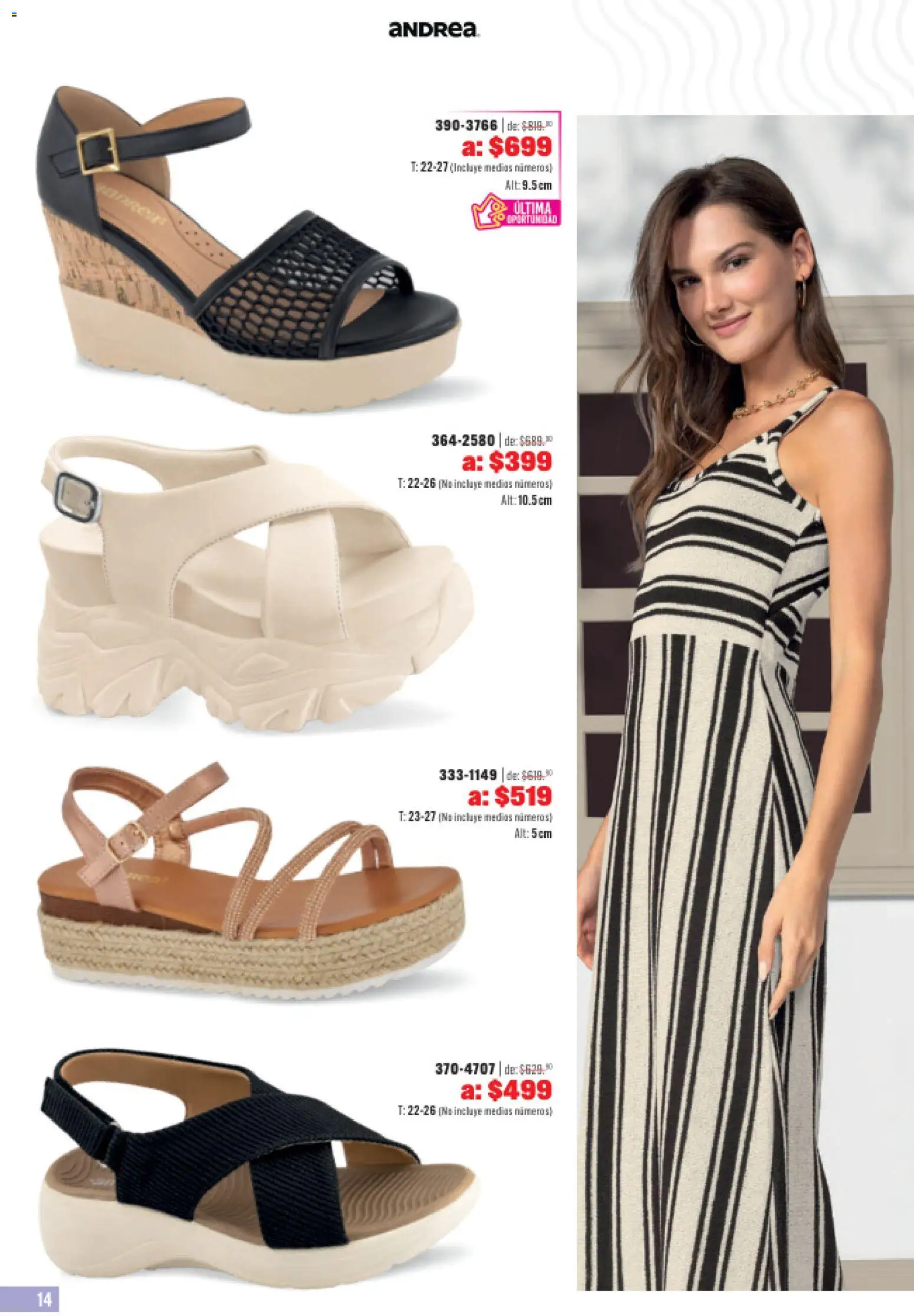 Nuevas ofertas de Andrea válidas en toda la República Mexicana desde el 31.05.2026. ¡Encuentra las mejores ofertas en Andrea catálogo Outlet! | Página: 14