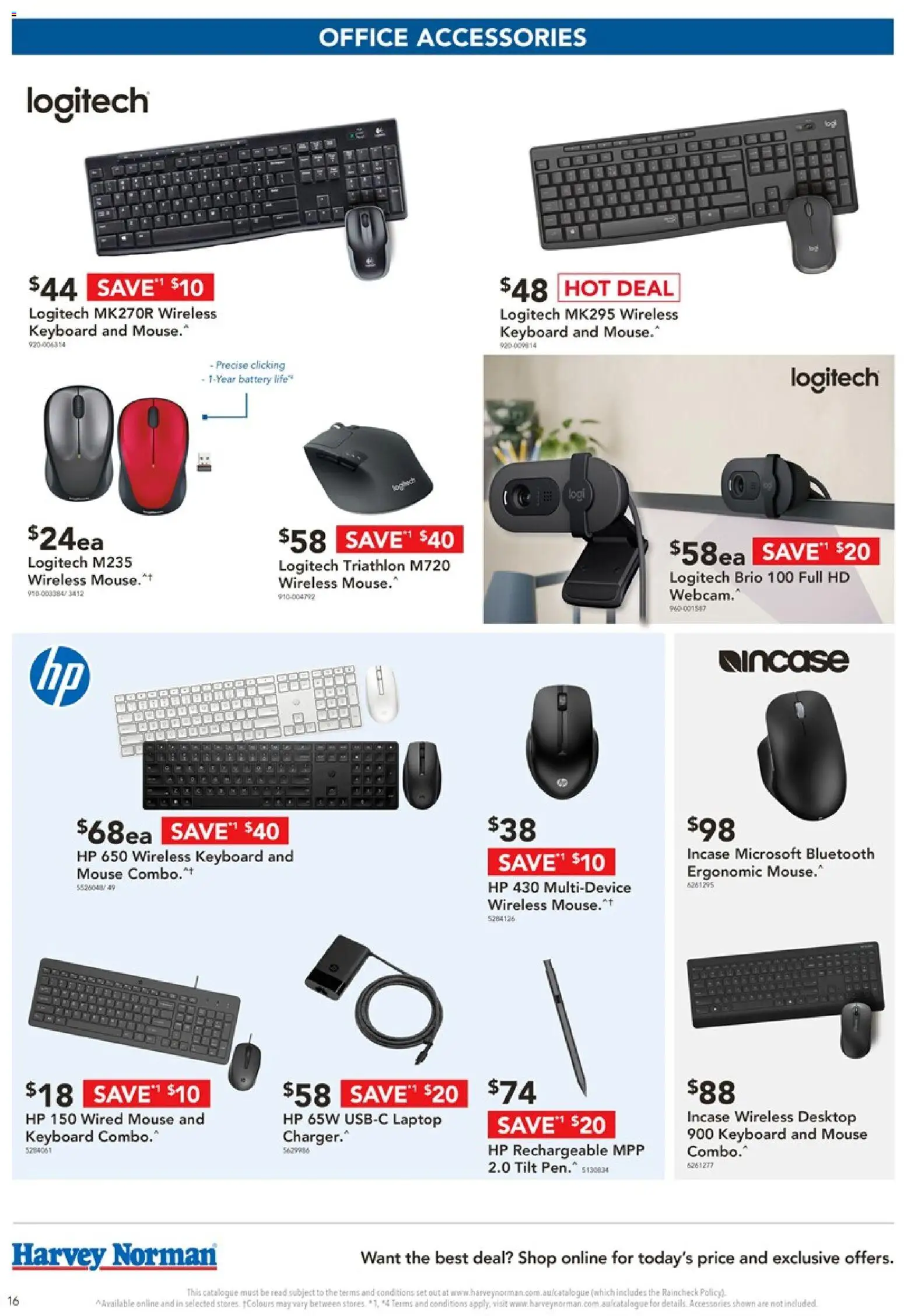 Harvey Norman catalogue - valid from 19.05.2026 | Page: 16 | Products: Battery, Desktop, Mouse, Laptop