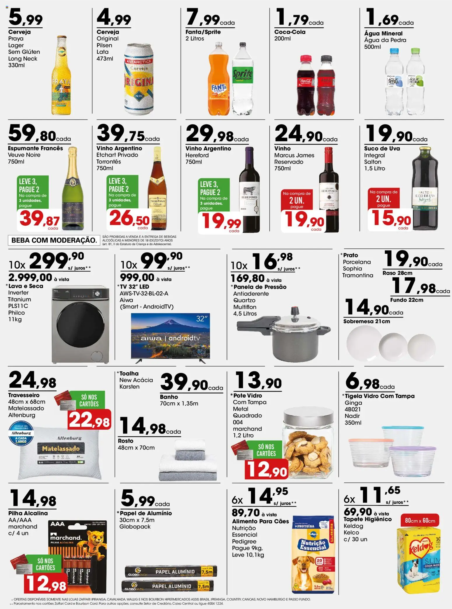 Zaffari Folheto - válido de 31/08/2026 | Página: 3 | Produtos: Uva, Panela de pressão, Tapete, Suco