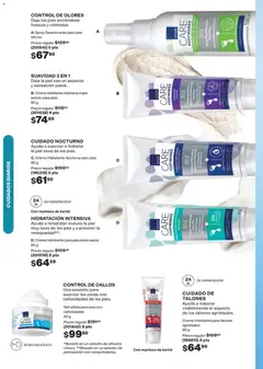 Vista previa de Crema Hidratante Nocturna para pies, Ayuda a suavizar e hidratar la piel seca de los pies. 80 g, nuevo folleto de la tienda, válido en México a partir del 24.04.2026 | Página: 168 | Productos: Desodorante, Crema