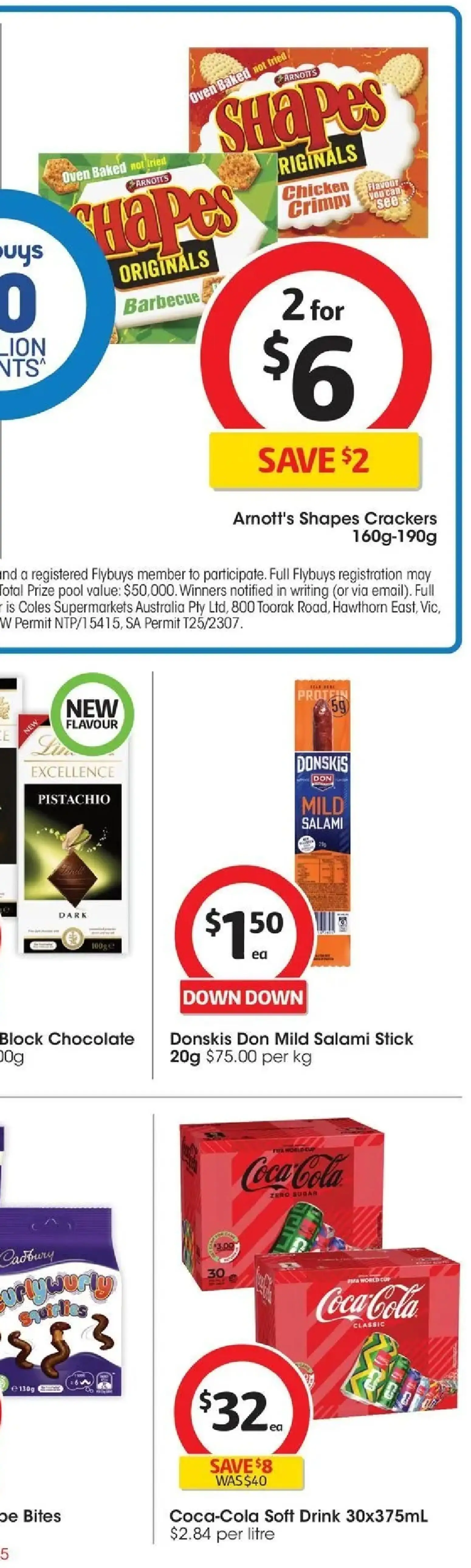 Coles catalogue - valid from 17.06.2026 | Page: 49 | Products: Crackers, Salami, Chicken, Oven