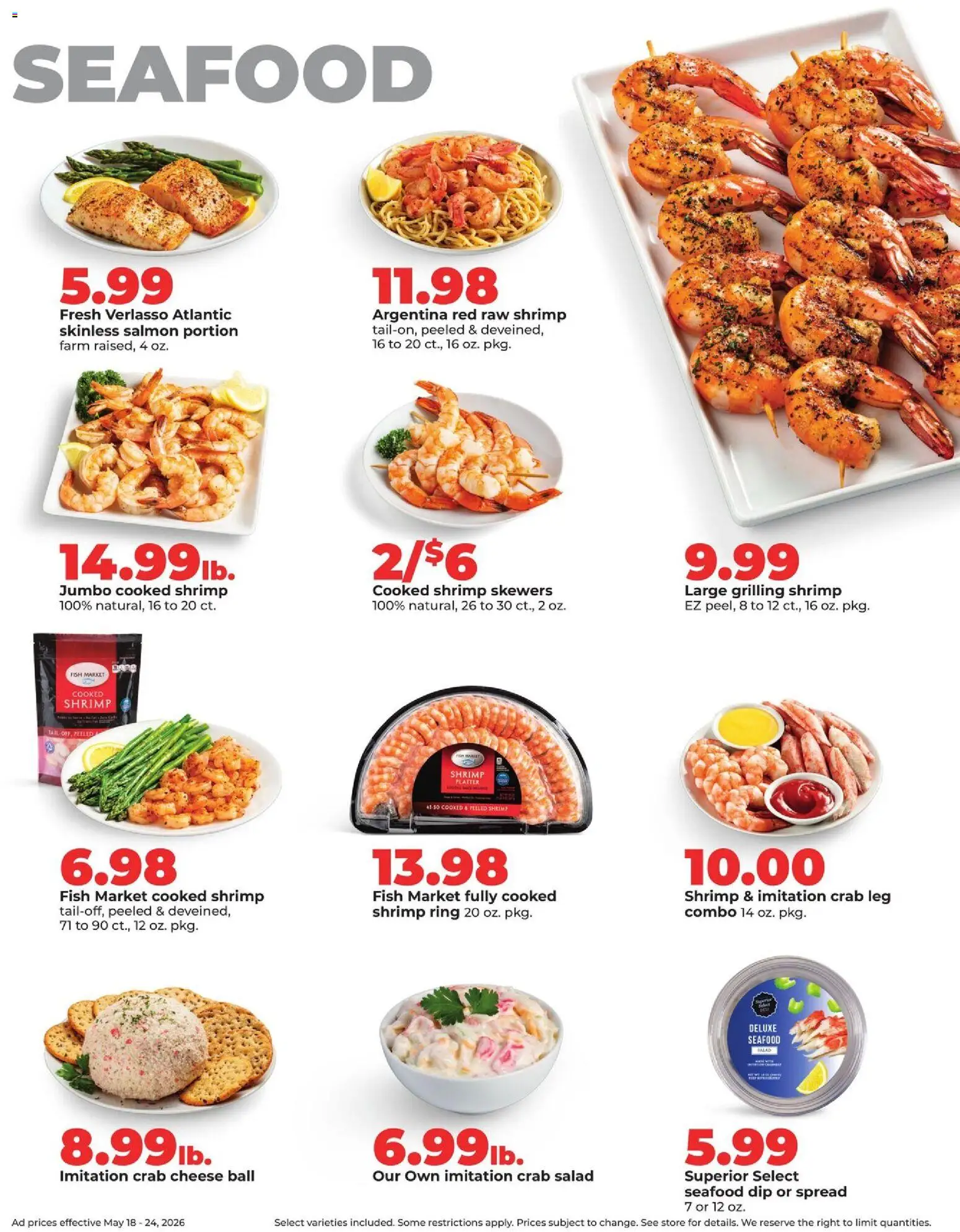 HyVee Weekly Ad - valid from 18.05.2026 | Page: 21 | Products: Ring, Cheese, Fish, Seafood