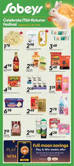 Preview of Sobeys flyer - Seasonal - Ontario from shop Sobeys valid from Sep 3, 2026