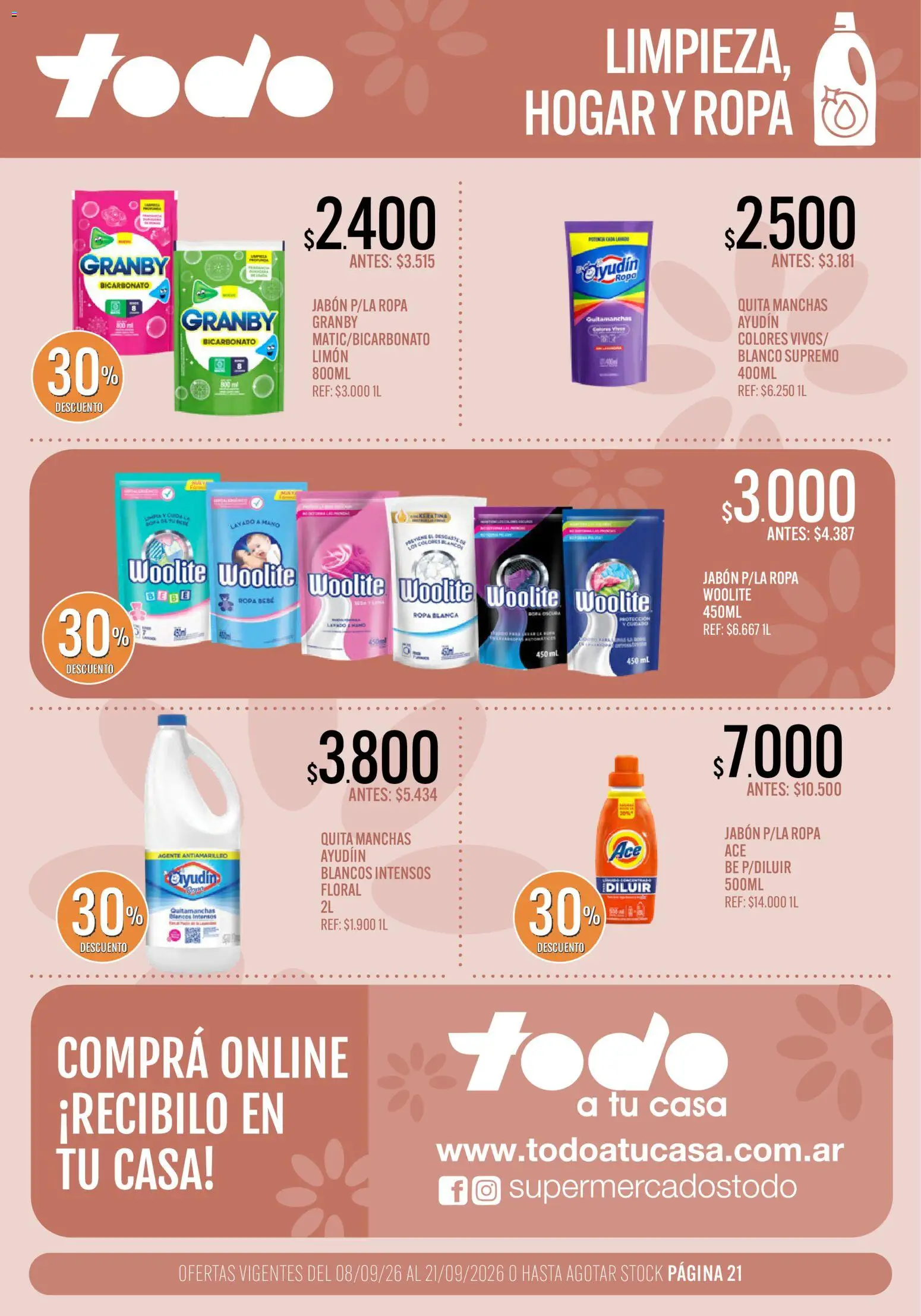 Supermercados TODO catálogo │ válido desde el 08/09/2026 | Página: 21