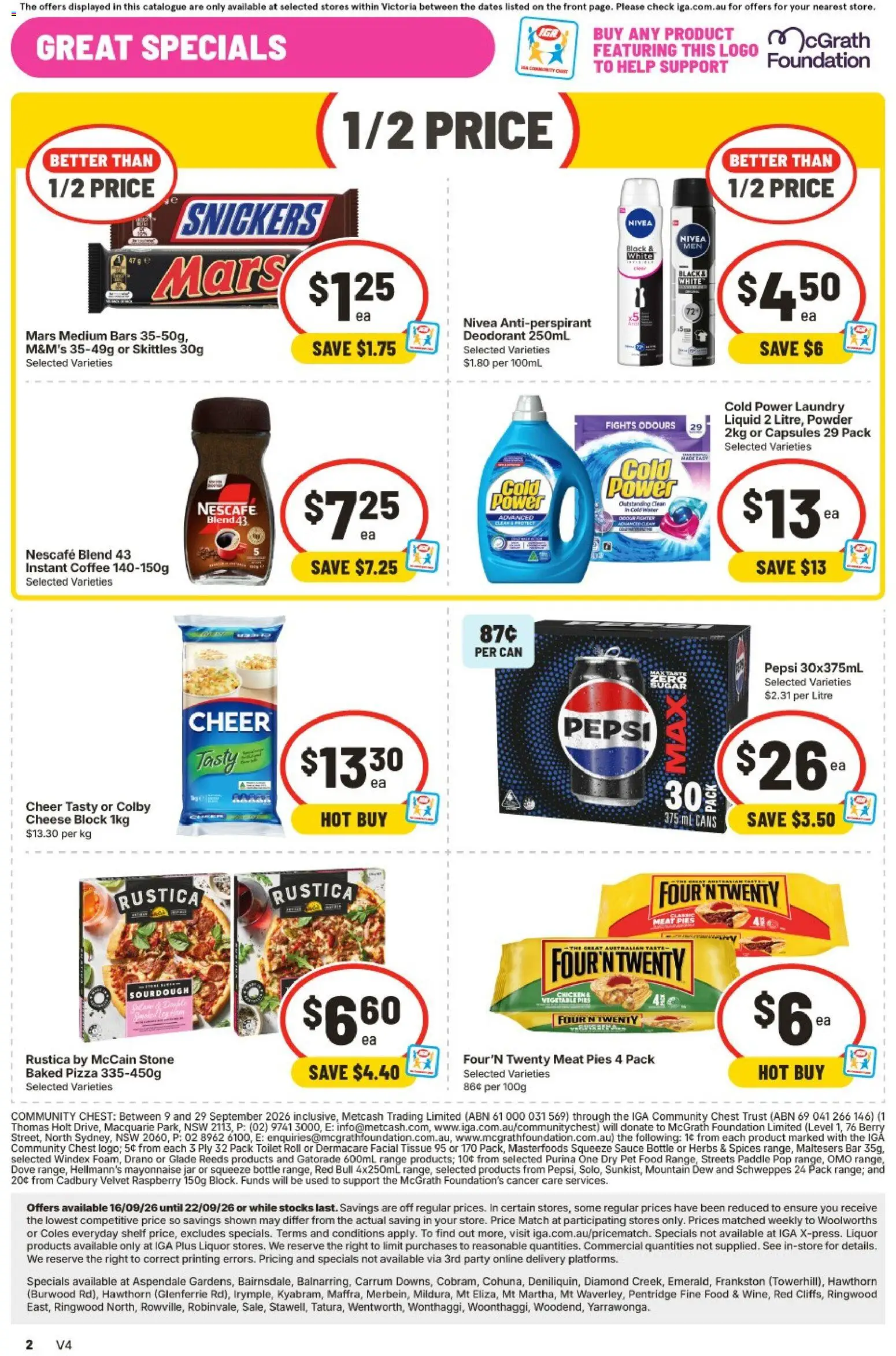 IGA catalogue - valid from 16/09/2026 | Page: 8 | Products: Food, Powder, Spices, Nescafe