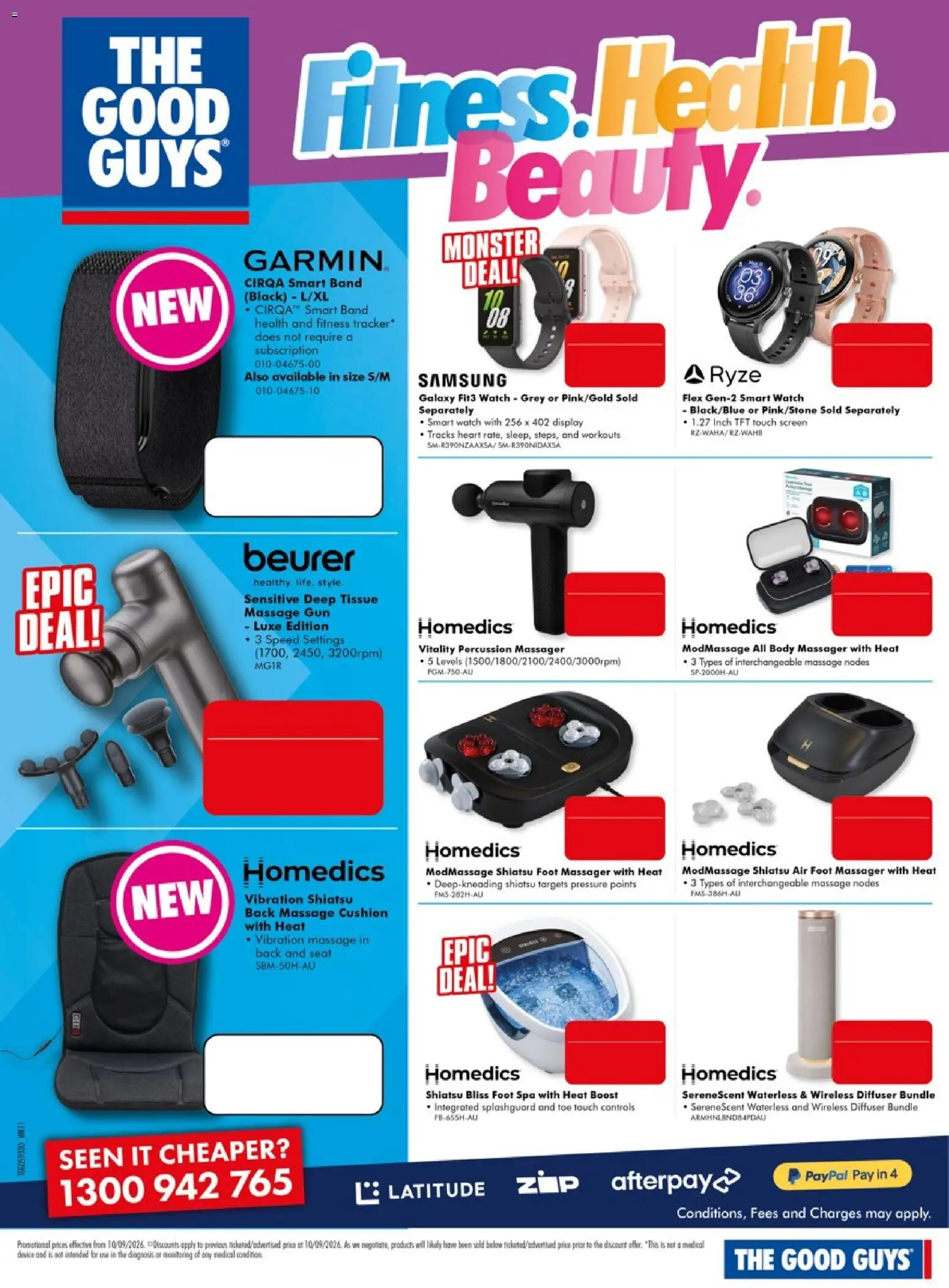 The Good Guys catalogue - valid from 10/09/2026 | Page: 10 | Products: Cushion, Device, Watch, Screen