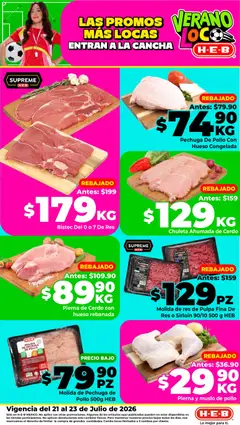 Vista previa de H-E-B folleto Las promos más locas, nuevo folleto de la tienda, válido en México a partir del 21/07/2026