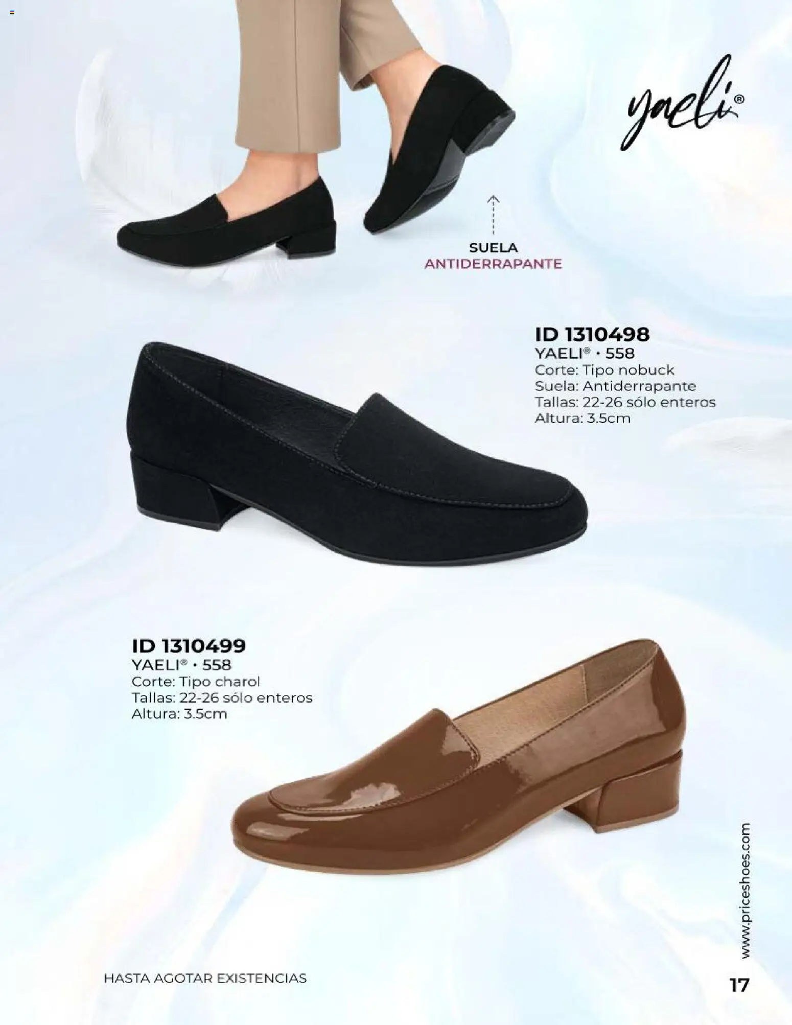 Nuevas ofertas de Price Shoes válidas en toda la República Mexicana desde el 23.04.2026. ¡Encuentra las mejores ofertas en Price Shoes catálogo Especial Confort! | Página: 17