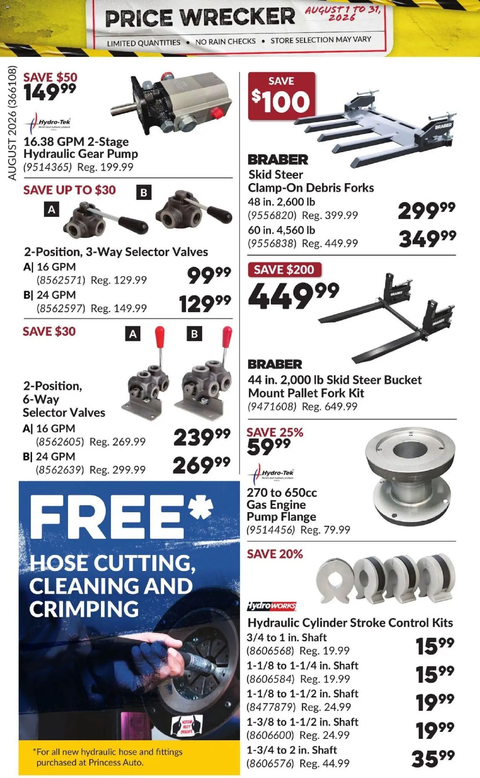 Princess Auto flyer valid from Aug 1, 2026 | Page: 10