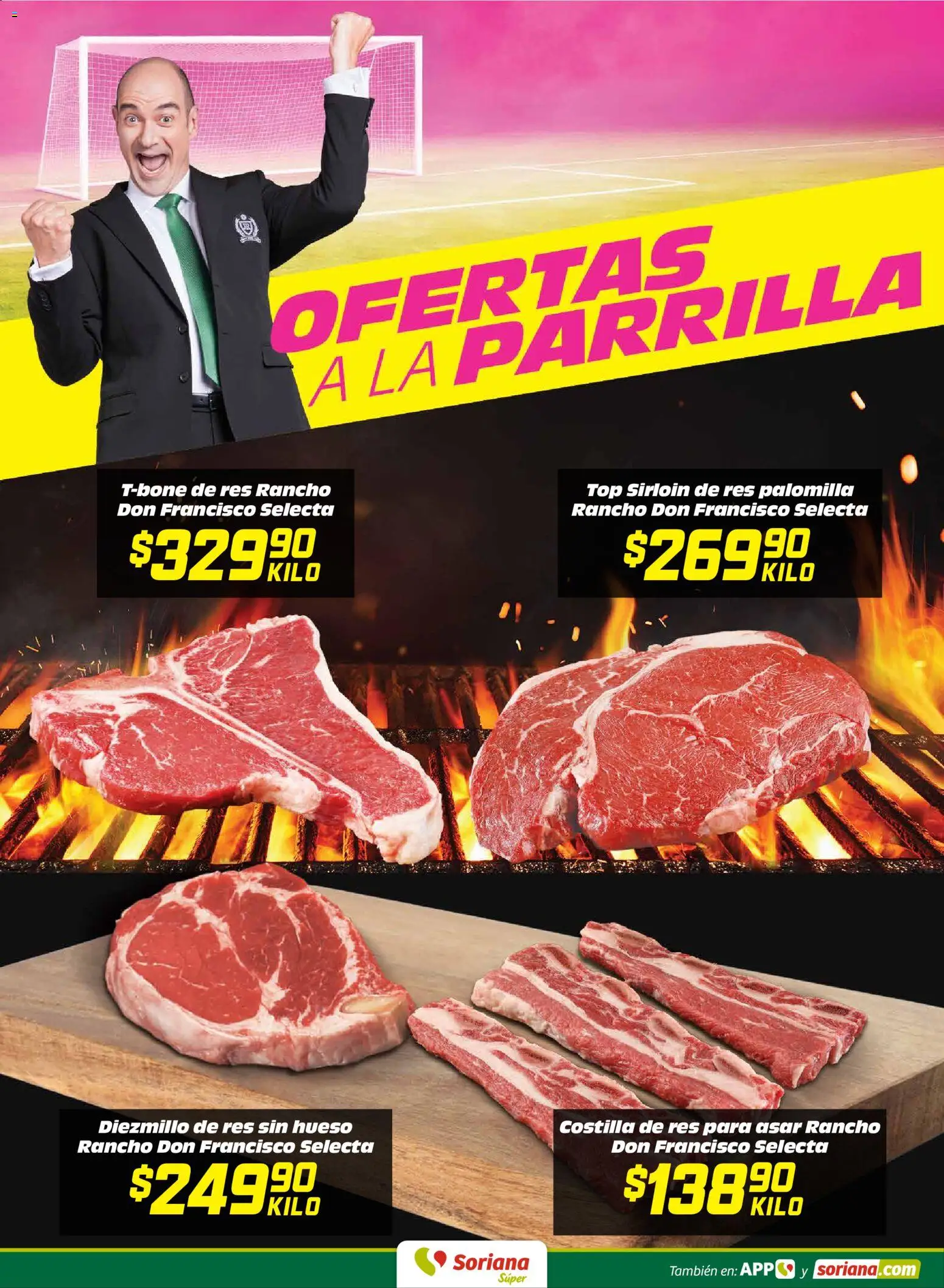 Nuevas ofertas de Soriana válidas en toda la República Mexicana desde el 16.06.2026. ¡Encuentra las mejores ofertas en Soriana Martes y Miércoles del Campo Súper: Chih, Delicias, Dur y Coah (excepto Saltillo)! | Página: 5 | Productos: Res, Parrilla, Top