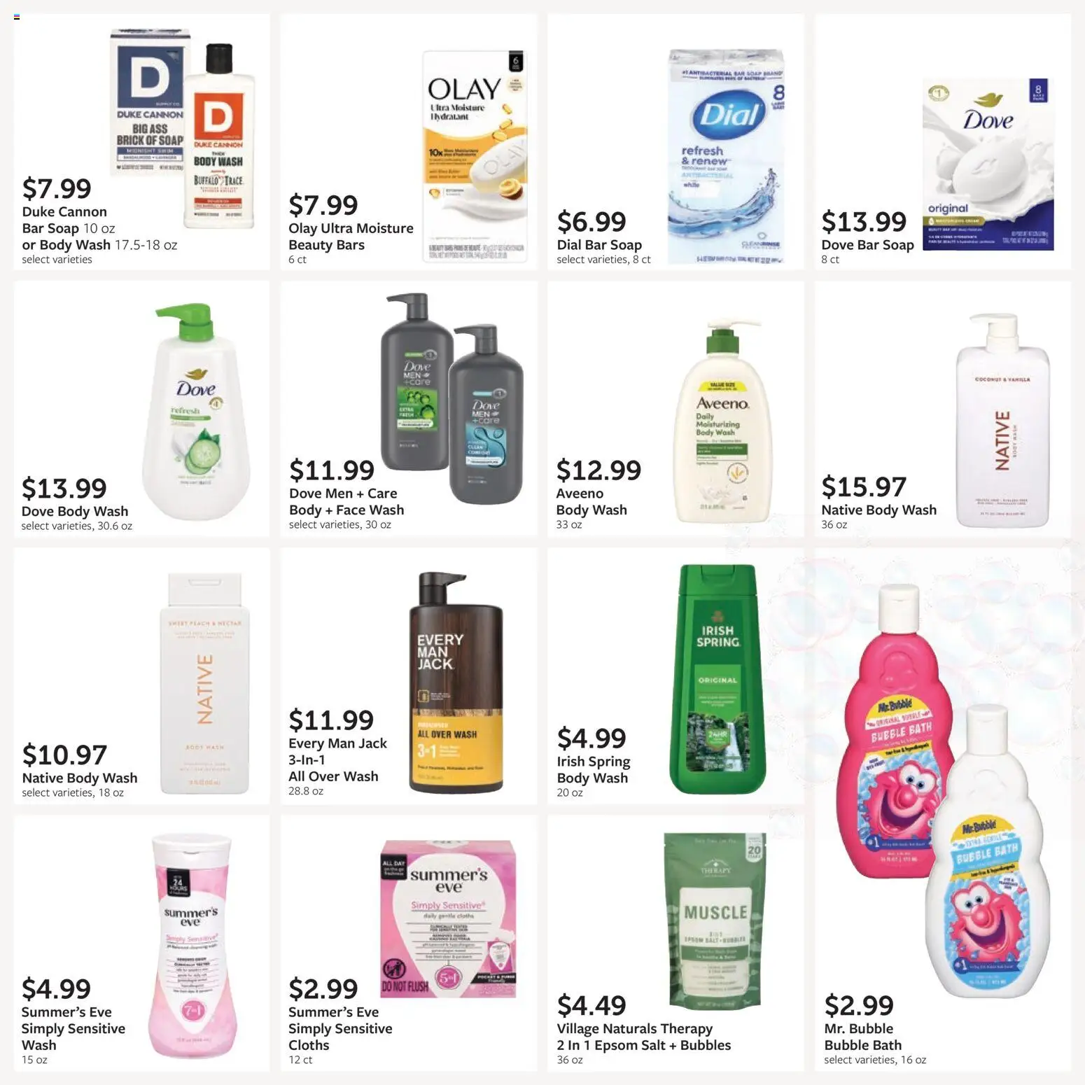 Fareway Monthly Ad - valid from 09/28/2026 | Page: 30 | Products: Bar Soap, Epsom Salt, Peach, Coconut