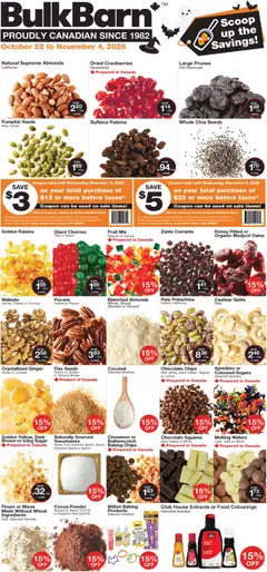 Preview of Bulk Barn weekly flyer from shop Bulk Barn valid from Oct 22, 2026