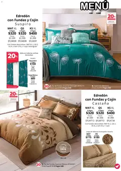 Vista previa de Colchas Concord catálogo, nuevo folleto de la tienda, válido en México a partir del 01/08/2026 | Página: 28 | Productos: Café, Juego, Almohada, Sabanas
