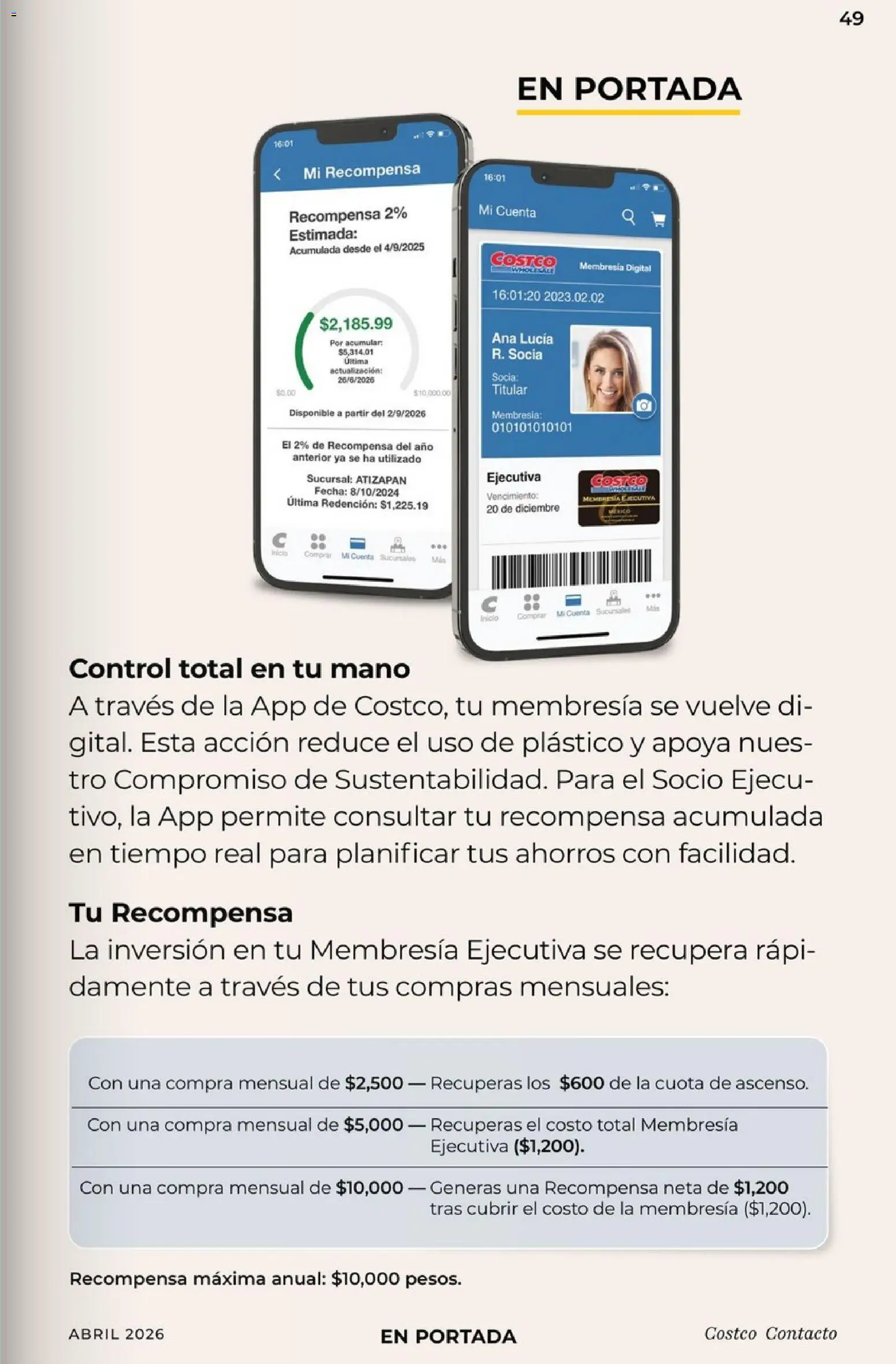 Nuevas ofertas de Costco válidas en toda la República Mexicana desde el 01.04.2026. ¡Encuentra las mejores ofertas en Costco Revista Abril 2026! | Página: 49