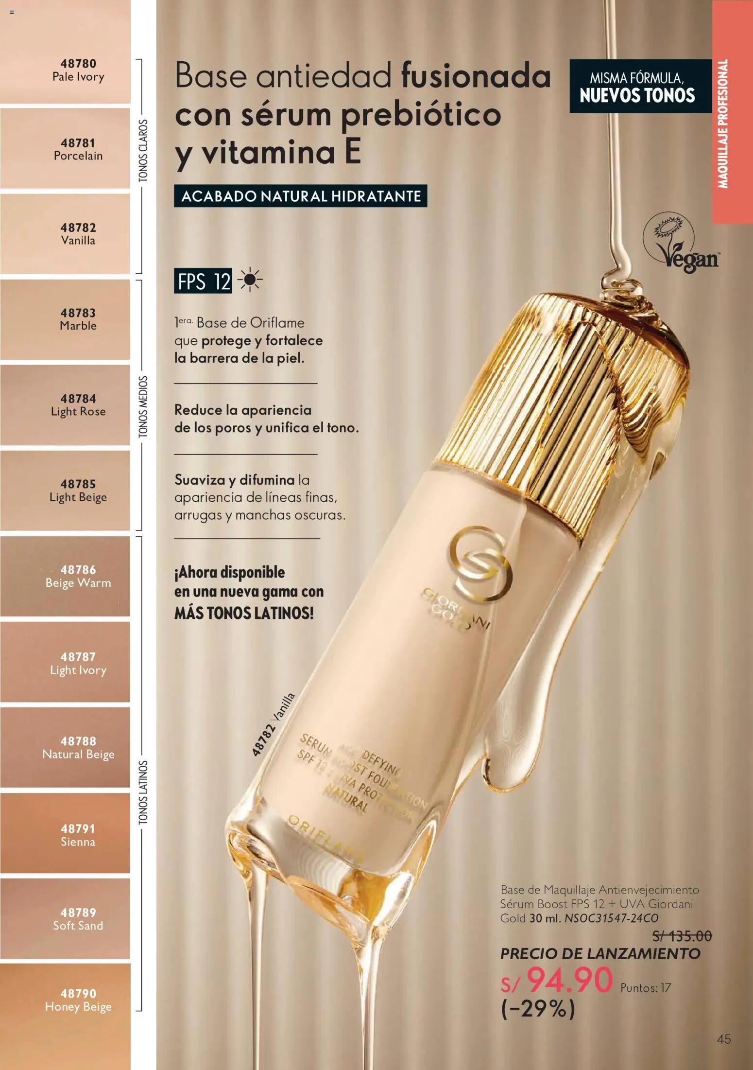 Catálogo Oriflame válido desde 12/09/2026 | Página: 45 | Productos: Maquillaje