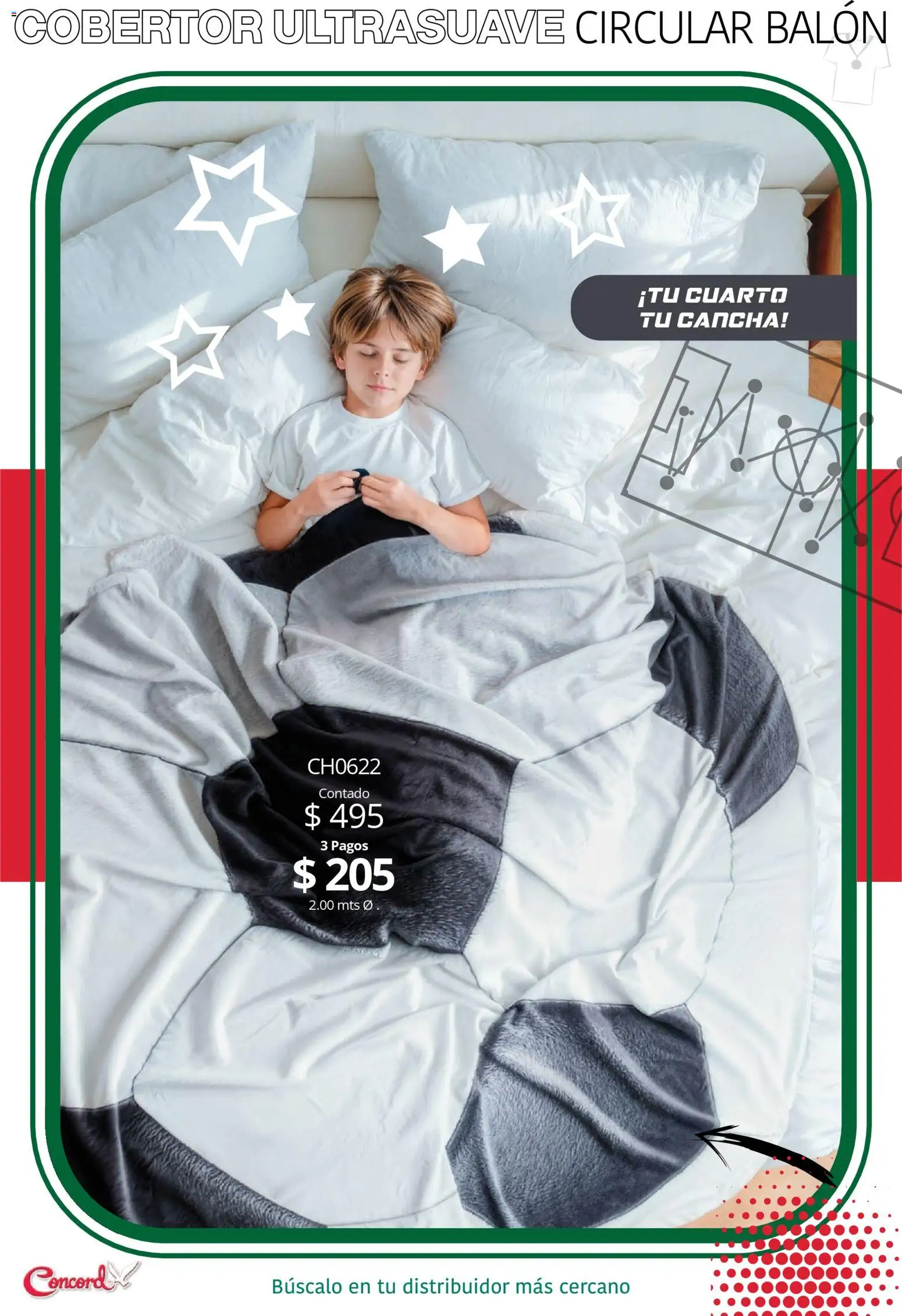 Nuevas ofertas de Colchas Concord válidas en toda la República Mexicana desde el 10/04/2026. ¡Encuentra las mejores ofertas en Colchas Concord catálogo Mundialista! | Página: 6 | Productos: Cobertor