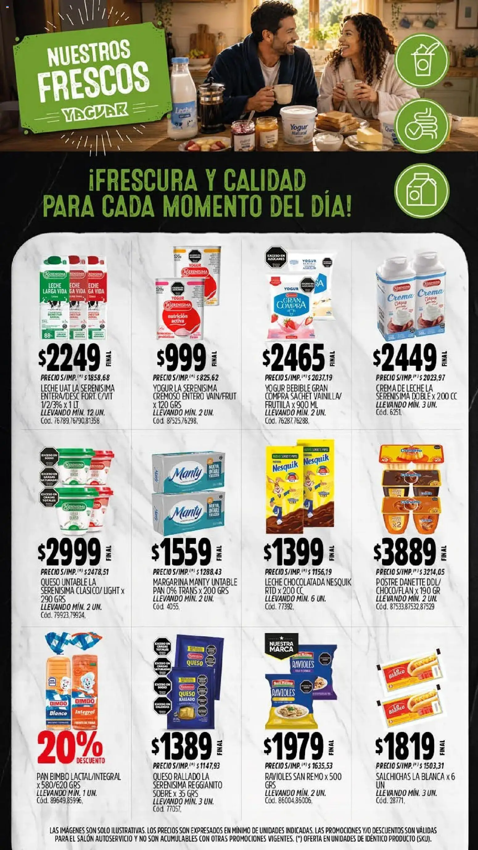 Yaguar - Oferta Semanal Buenos Aires │ válido desde el 10/08/2026 | Página: 11 | Productos: Queso rallado, Pan, Margarina, Postre