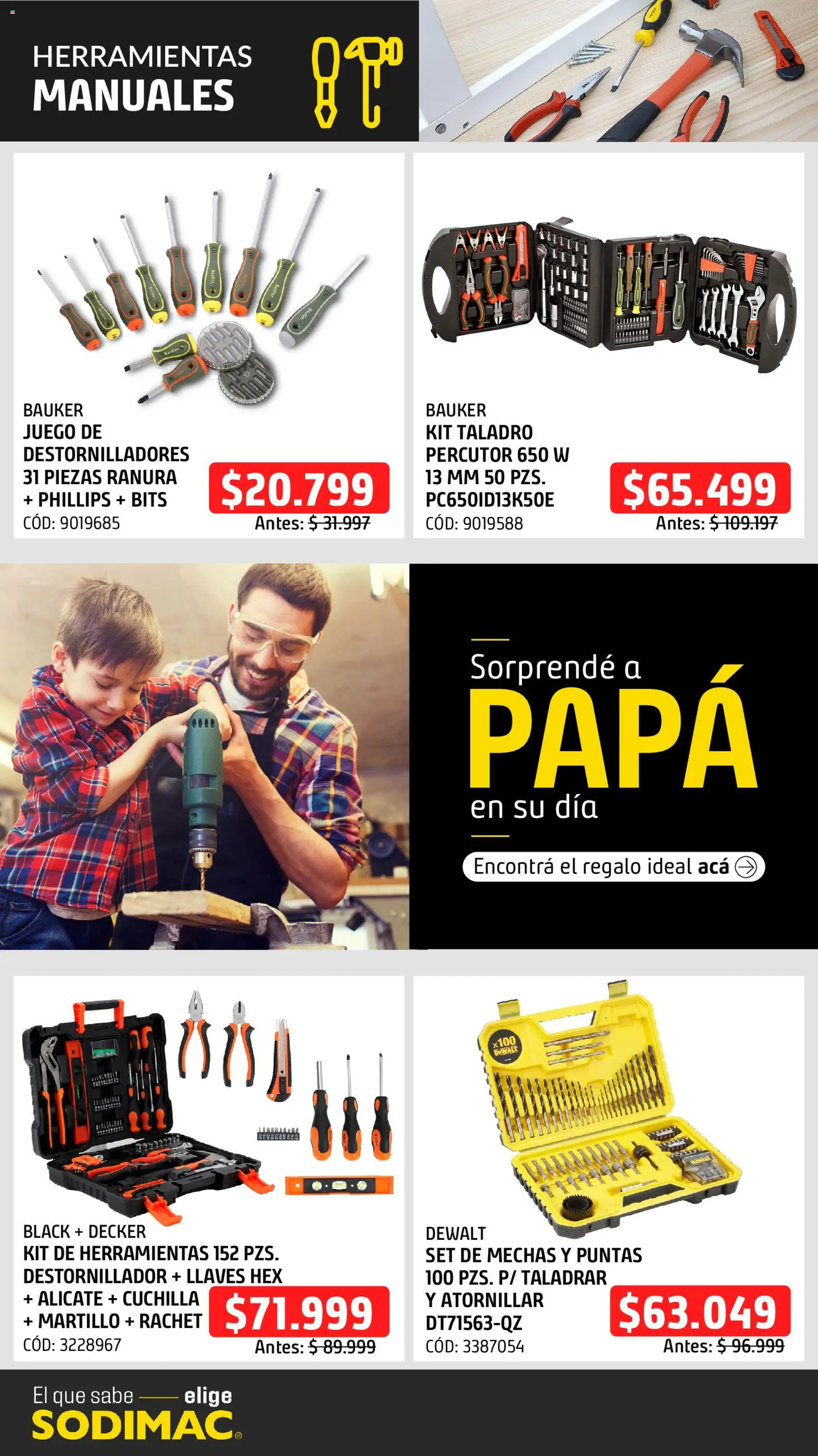 Sodimac catálogo │ válido desde el 16.06.2026 | Página: 6 | Productos: Destornillador, Martillo, Taladro, Alicate