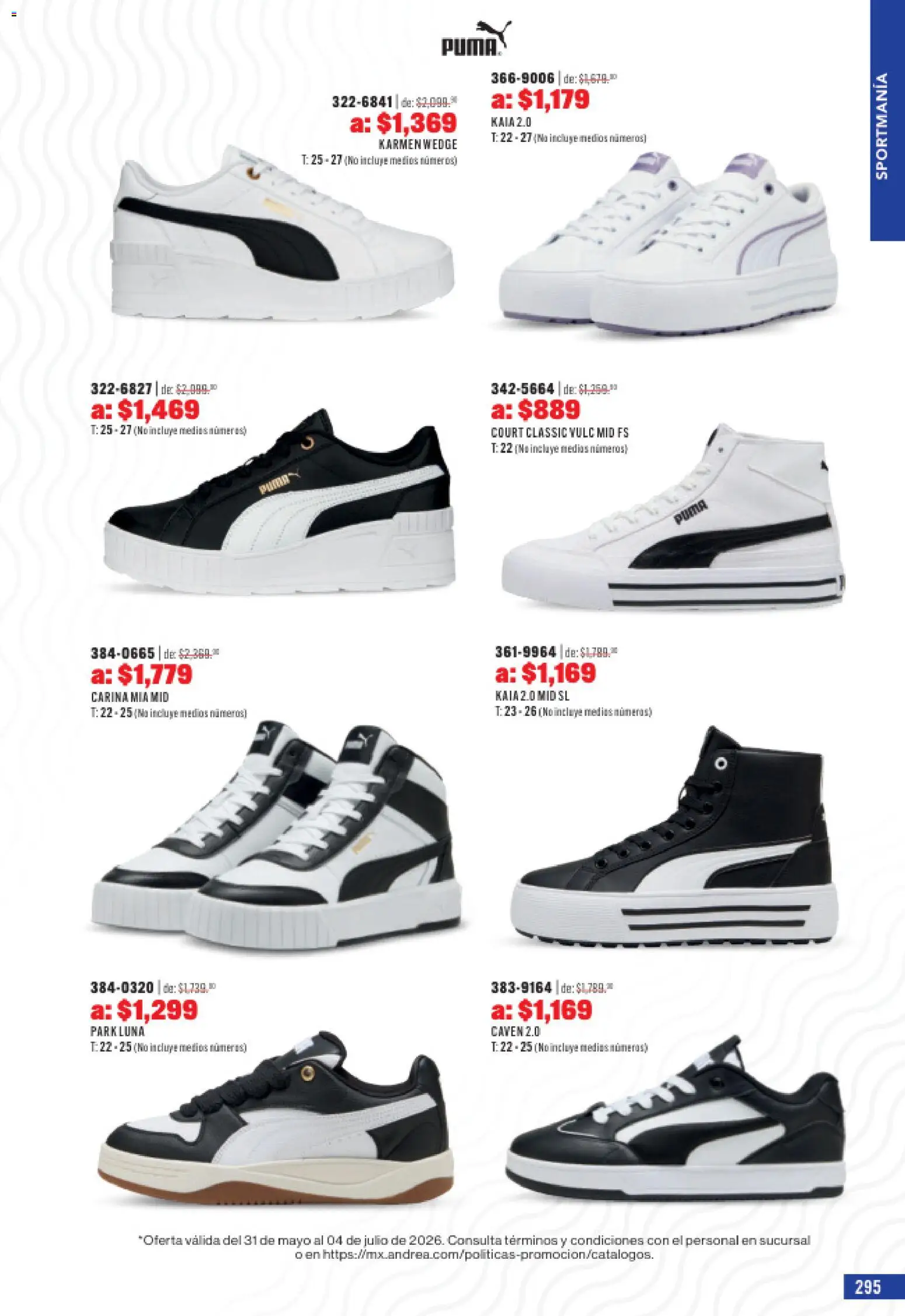 Nuevas ofertas de Andrea válidas en toda la República Mexicana desde el 31.05.2026. ¡Encuentra las mejores ofertas en Andrea catálogo Outlet! | Página: 295