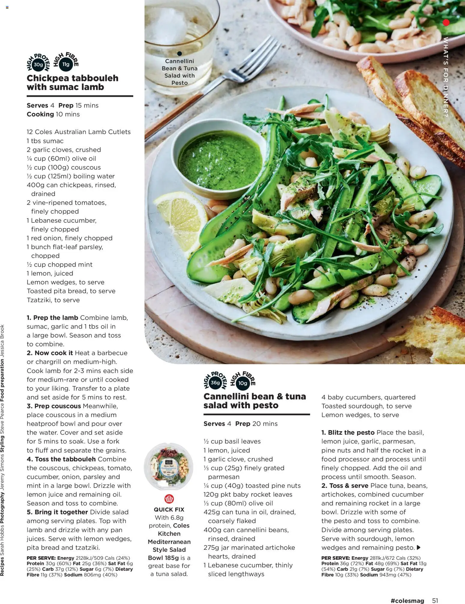 Coles catalogue - valid from 01/09/2026 | Page: 51 | Products: Protein, Pita bread, Tuna, Food processor