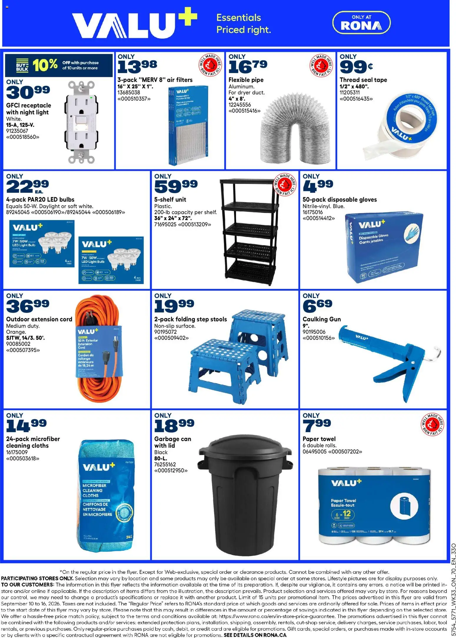 Rona flyer valid from Sep 10, 2026 | Page: 6