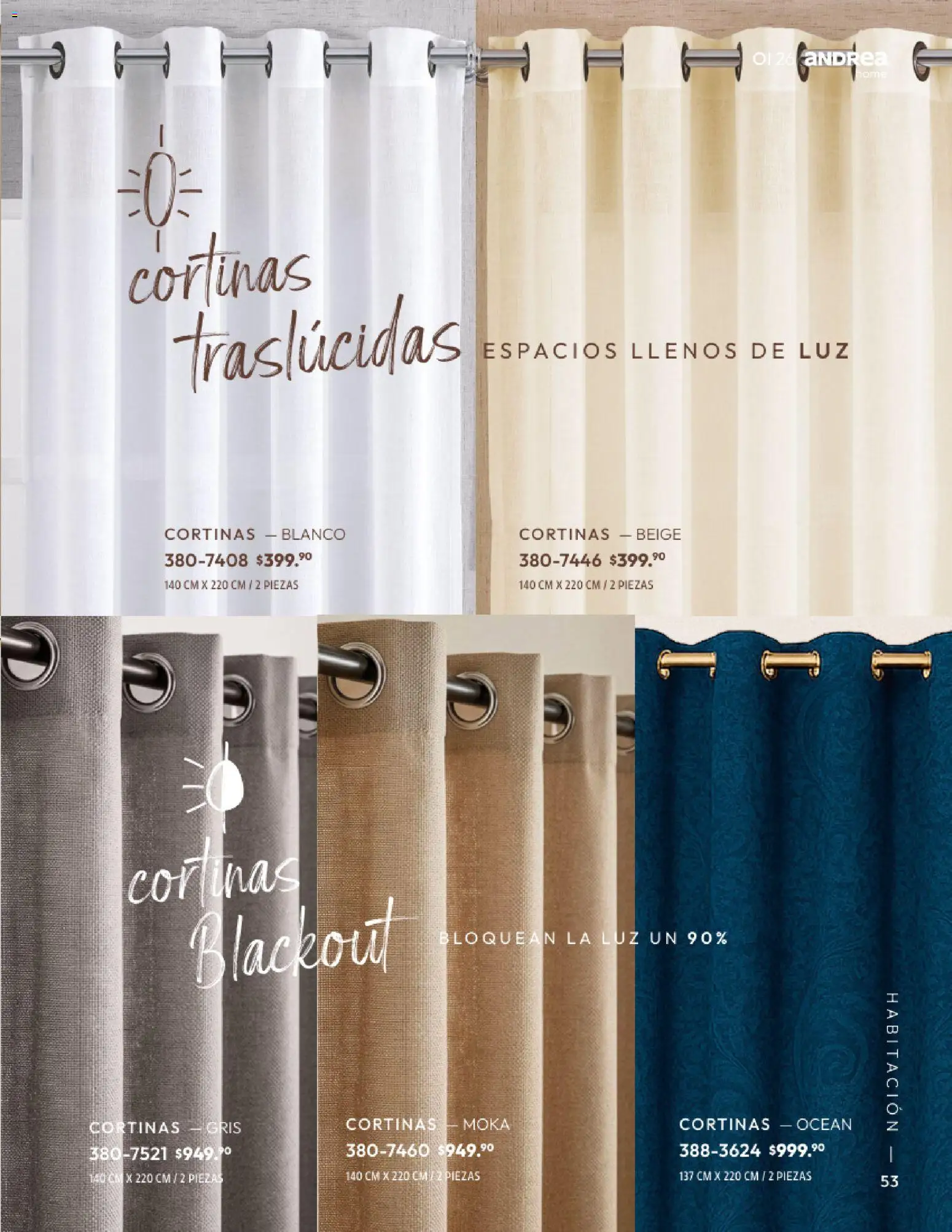 Nuevas ofertas de Andrea válidas en toda la República Mexicana desde el 01/09/2026. ¡Encuentra las mejores ofertas en Andrea catálogo Home! | Página: 53
