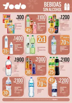 Vista previa Supermercados TODO catálogo válido desde el 08/09/2026 | Página: 2 | Productos: Bebida isotónica, Jugo, Alcohol, Agua saborizada