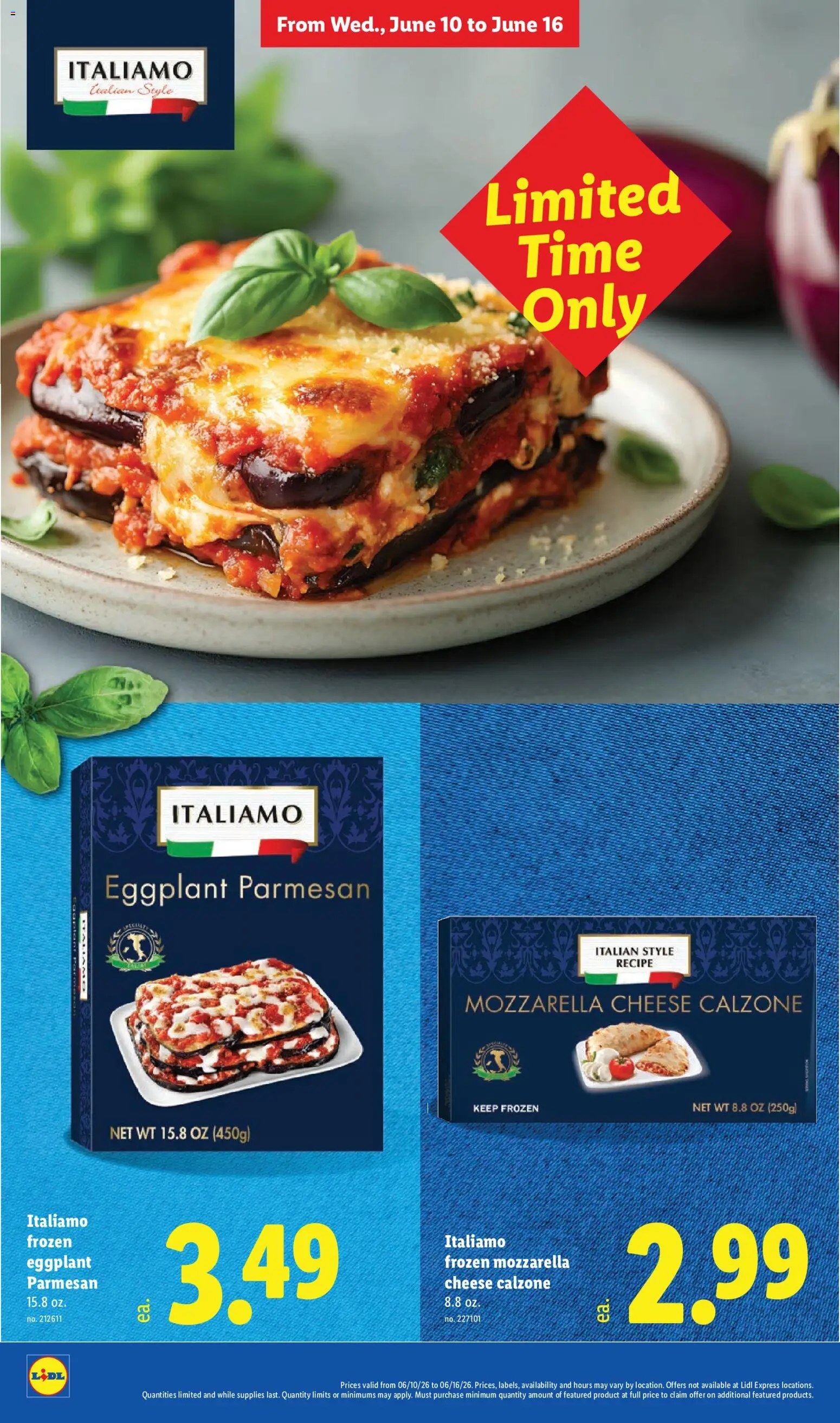 Lidl Weekly Ad - valid from 10.06.2026 | Page: 6 | Products: Cheese, Eggplant