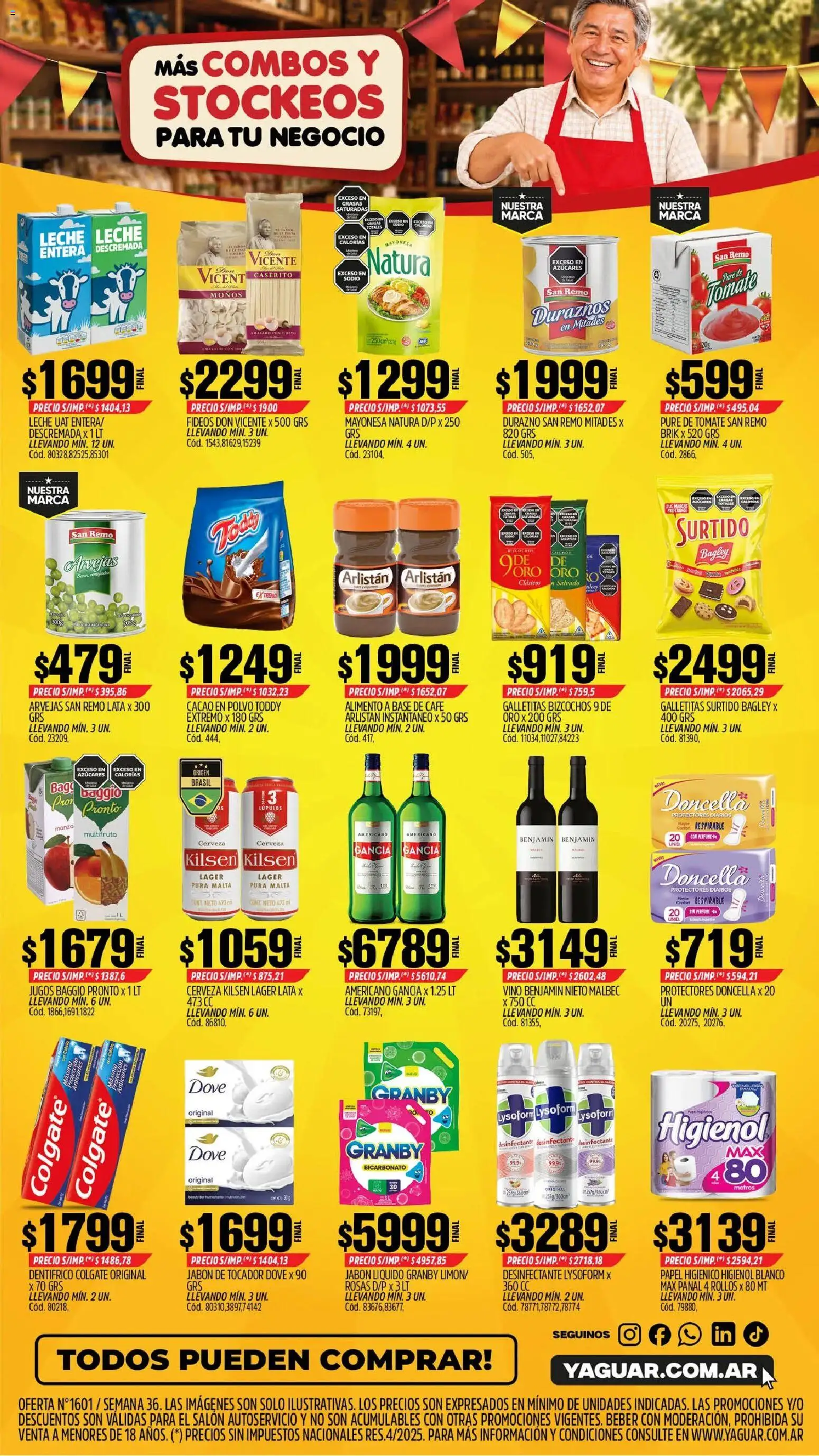 Yaguar - Oferta Semanal Mar del Plata │ válido desde el 31/08/2026 | Página: 2 | Productos: Galletitas, Polvo, Arvejas, Tomate
