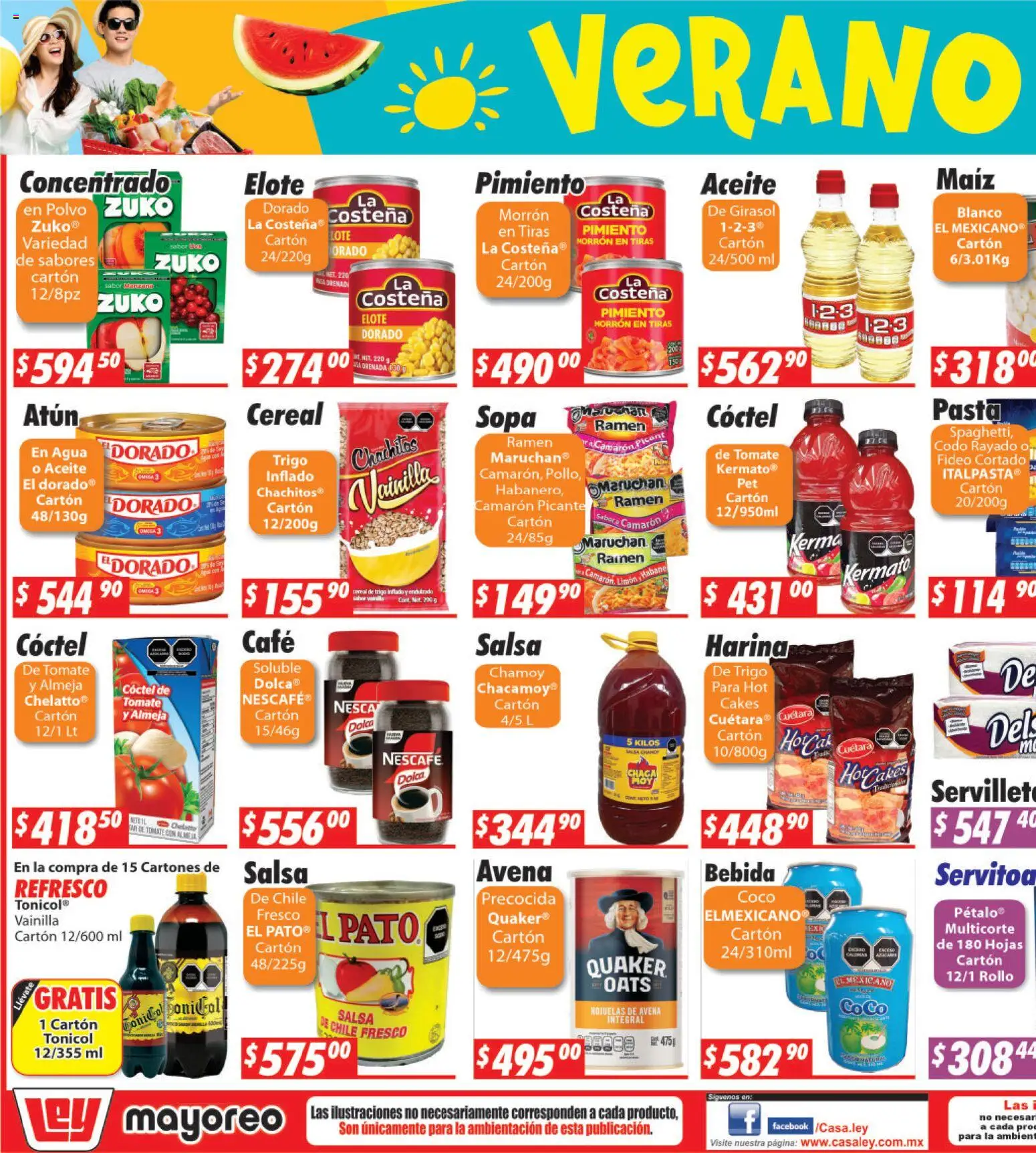 Nuevas ofertas de Casa Ley válidas en toda la República Mexicana desde el 31/08/2026. ¡Encuentra las mejores ofertas en Casa Ley folleto La Paz! | Página: 1 | Productos: Maíz, Atún, Aceite, Vainilla