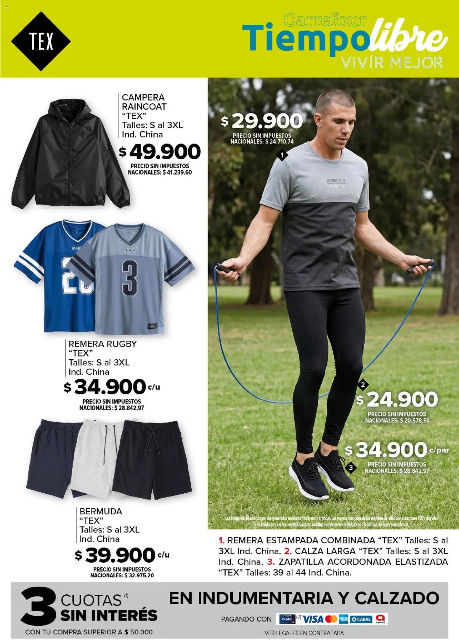 Carrefour - Tiempo Libre │ válido desde el 18/09/2026 | Página: 13 | Productos: Remera, Campera, Bermuda