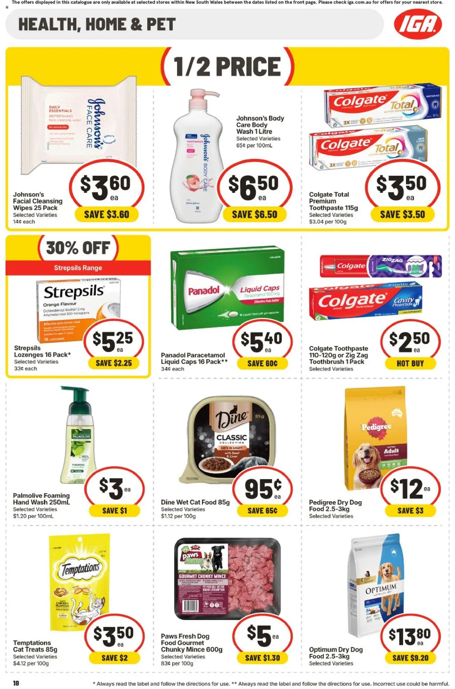 IGA catalogue - valid from 30/09/2026 | Page: 15 | Products: Alcohol, Toothpaste, Dog food, Toothbrush