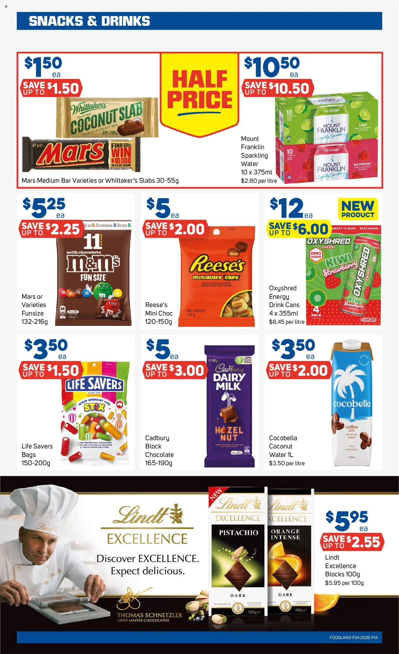 Foodland catalogue - valid from 10.06.2026 | Page: 14 | Products: Cups, Water, Lime, Raspberry