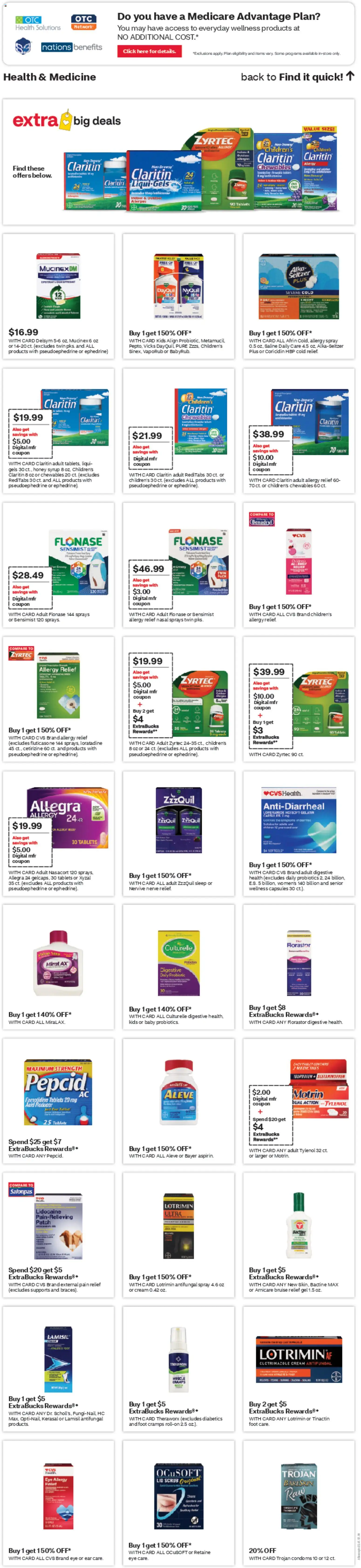 CVS Pharmacy Weekly Ad - AZ - valid from 15.03.2026 | Page: 7 | Products: Probiotics, Cream, Tablet