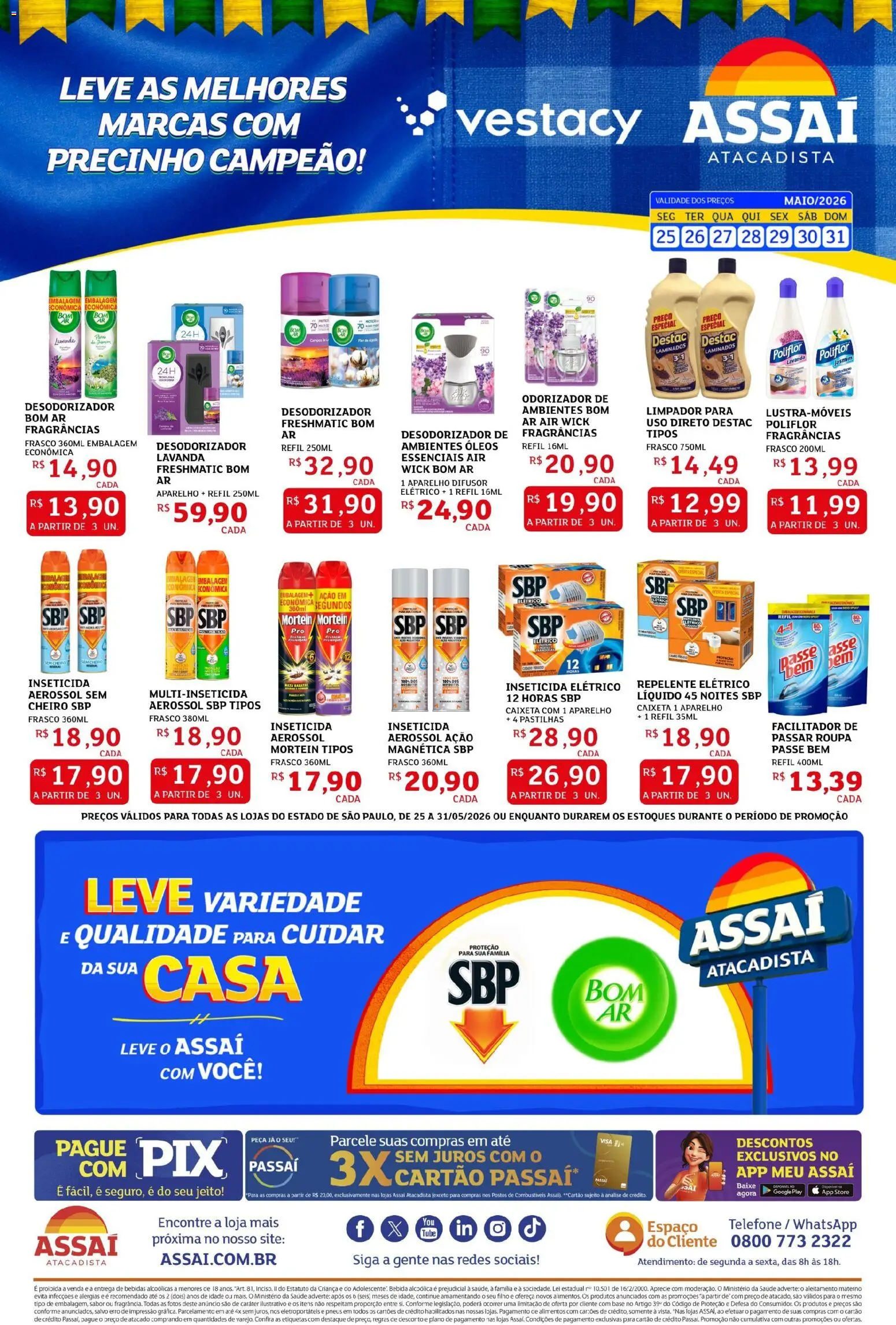 Assaí Atacadista Folheto - válido de 25.05.2026 | Página: 2 | Produtos: Difusor, Pneus, Repelente, Inseticida
