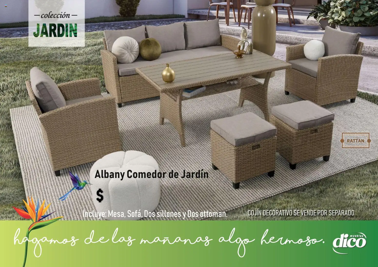 Nuevas ofertas de Muebles Dico válidas en toda la República Mexicana desde el 14.04.2026. ¡Encuentra las mejores ofertas en Muebles Dico catálogo Coleccion Jardin! | Página: 2