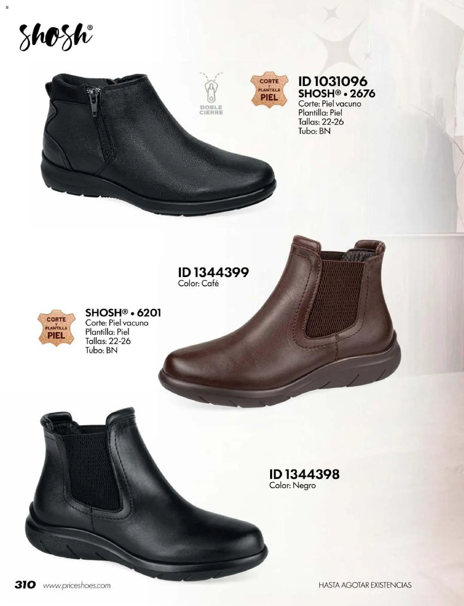 Nuevas ofertas de Price Shoes válidas en toda la República Mexicana desde el 18/07/2026. ¡Encuentra las mejores ofertas en Price Shoes catálogo Botas! | Página: 310