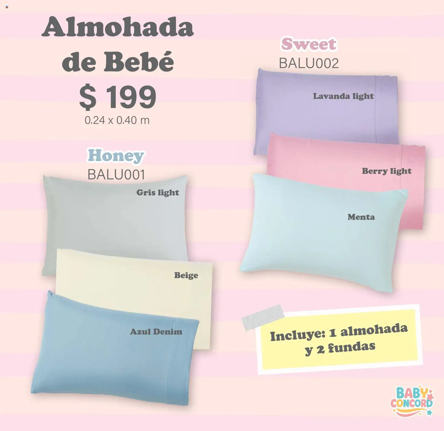 Nuevas ofertas de Colchas Concord válidas en toda la República Mexicana desde el 01/02/2026. ¡Encuentra las mejores ofertas en Colchas Concord catálogo Baby! | Página: 22 | Productos: Almohada