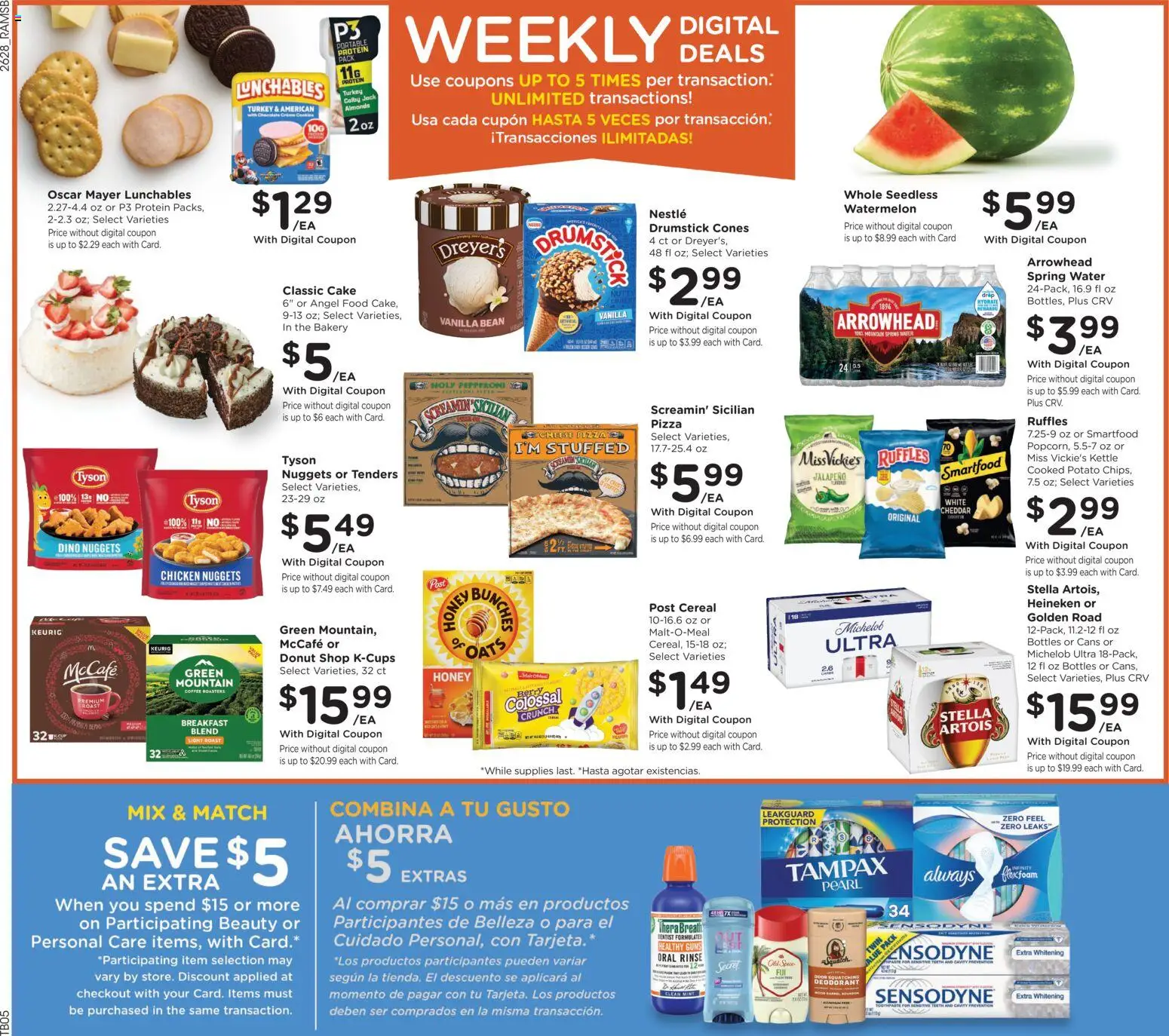 Ralphs Weekly Ad - valid from 08/12/2026 | Page: 4 | Products: Bakery, Turkey, Cheese, Donut