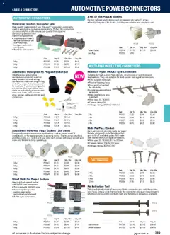 Preview of Jaycar Engineering & Scientific Catalogue 2025/2026  - valid from 09.07.2025 | Page: 289 | Products: Socket, Cable, Connector, Stereo
